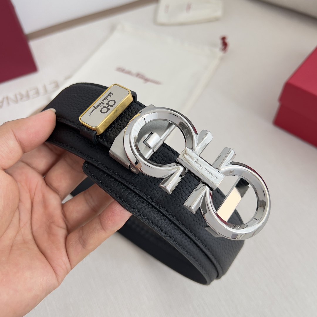 Ferragamo Men Belt Width 3.5cm