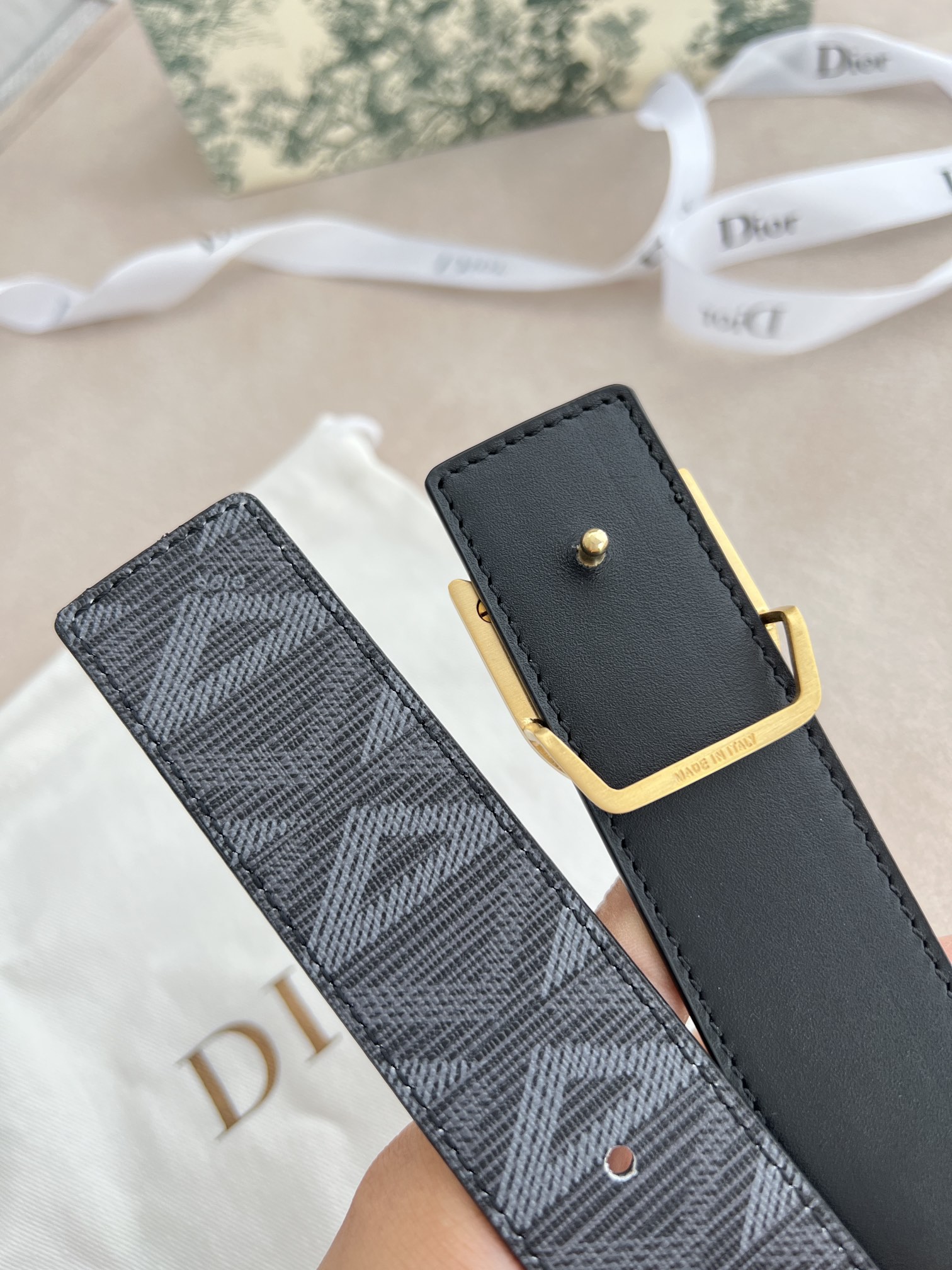 Dior Men Belt Width 3.5cm