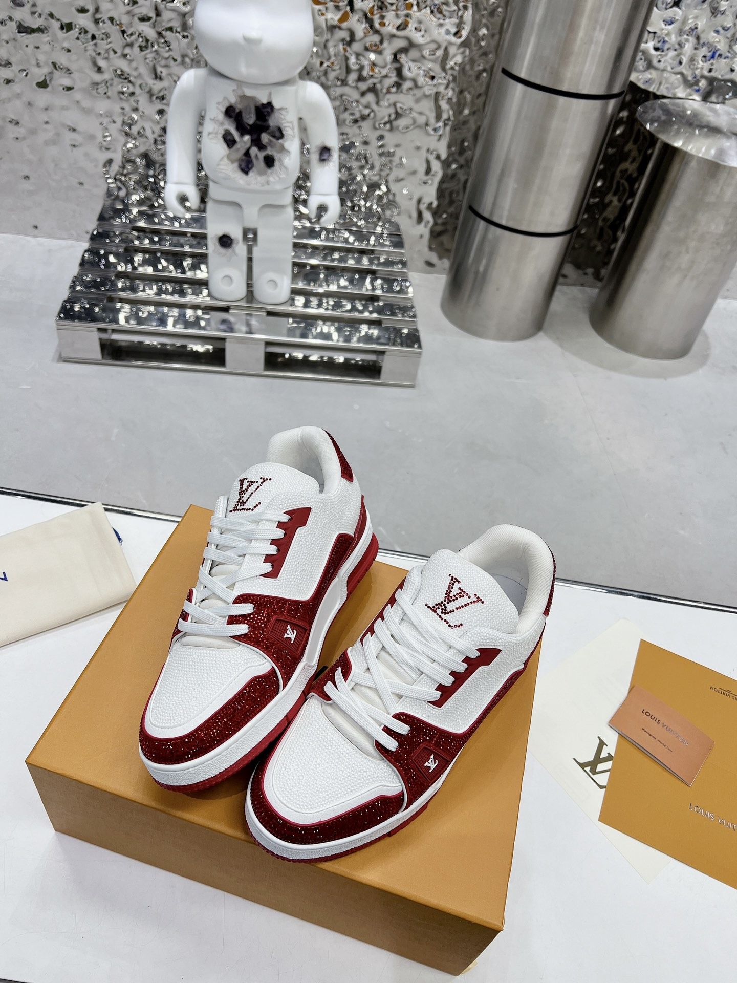Louis Vuitton LV Trainer Diamond Sneaker Size 36-46