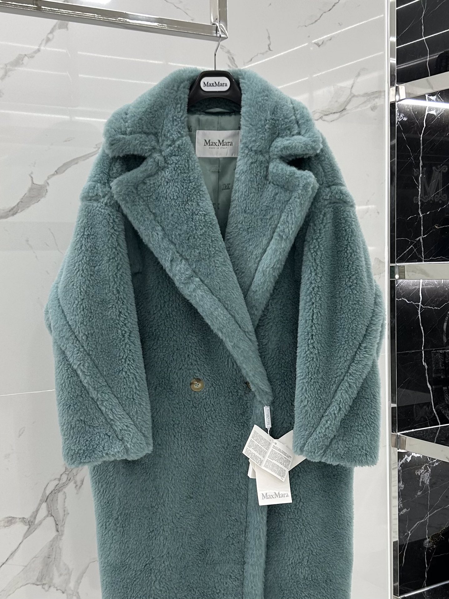 Max Mara Teddy fur long coat Size XS-M