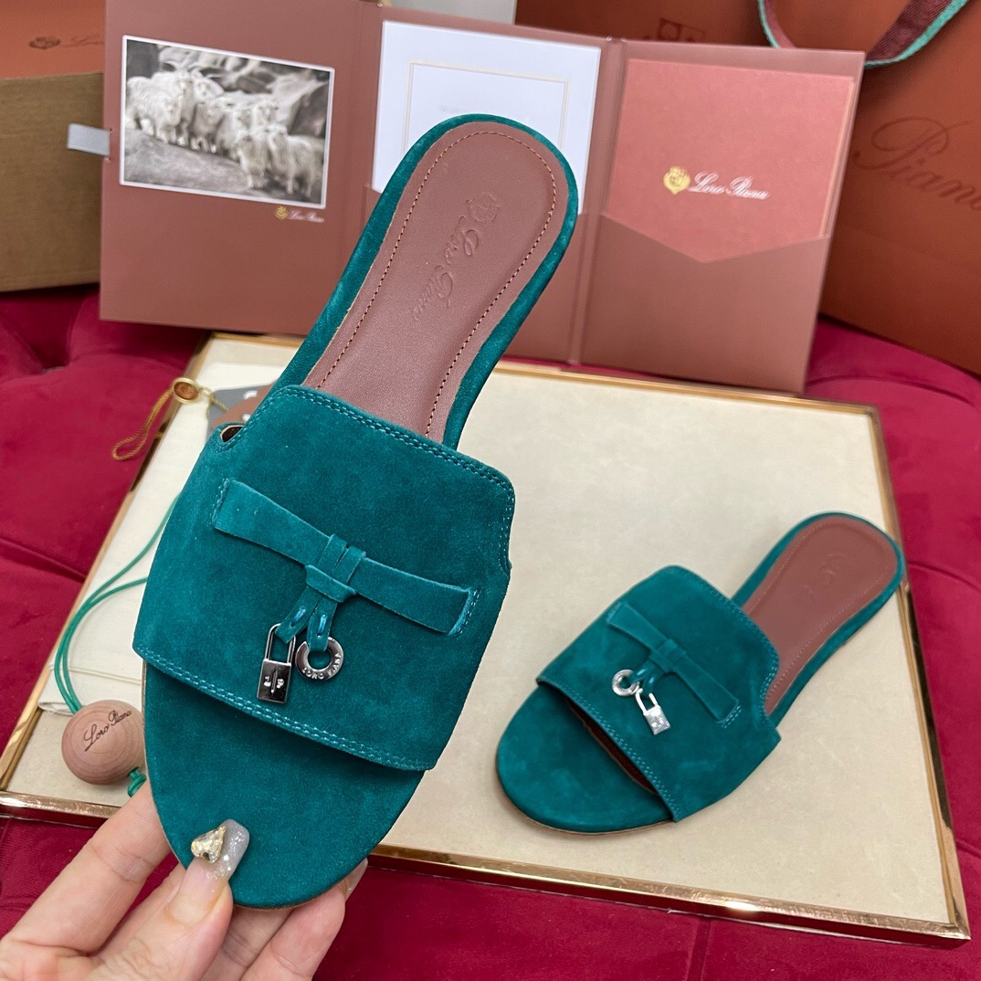 Loro Piana Charms Slipper Women Slippers Size 36-41