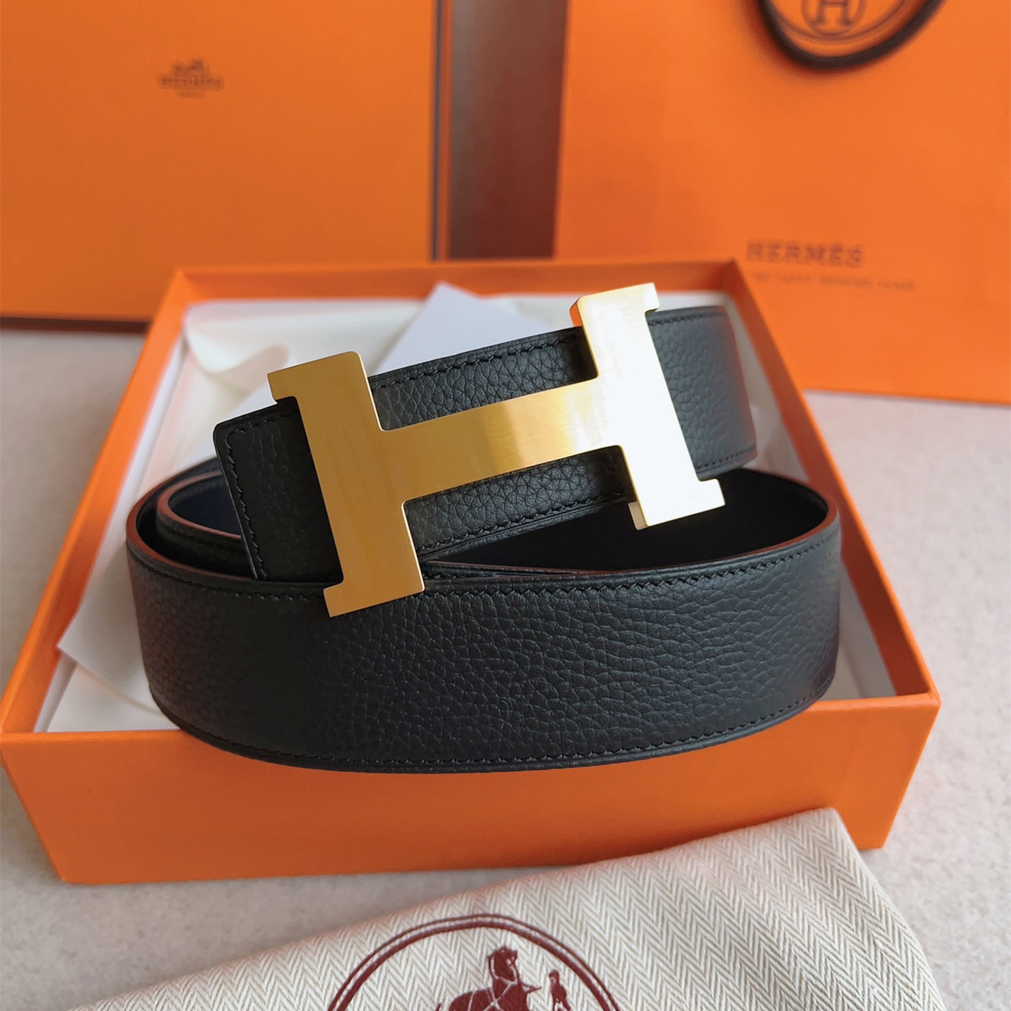 Hermes Men Belt Width 3.8cm
