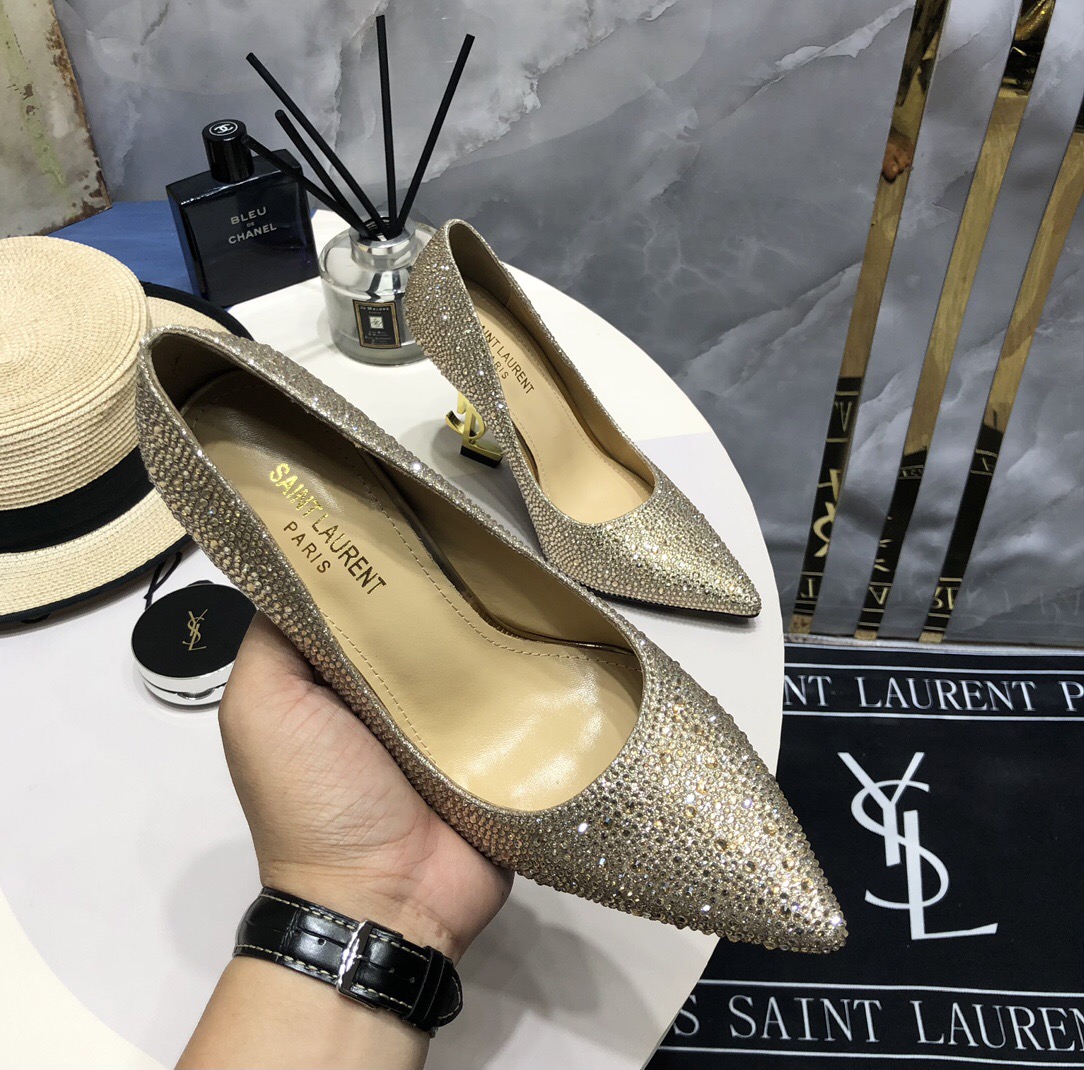 YSL Full Diamond Pumps Size 35-41