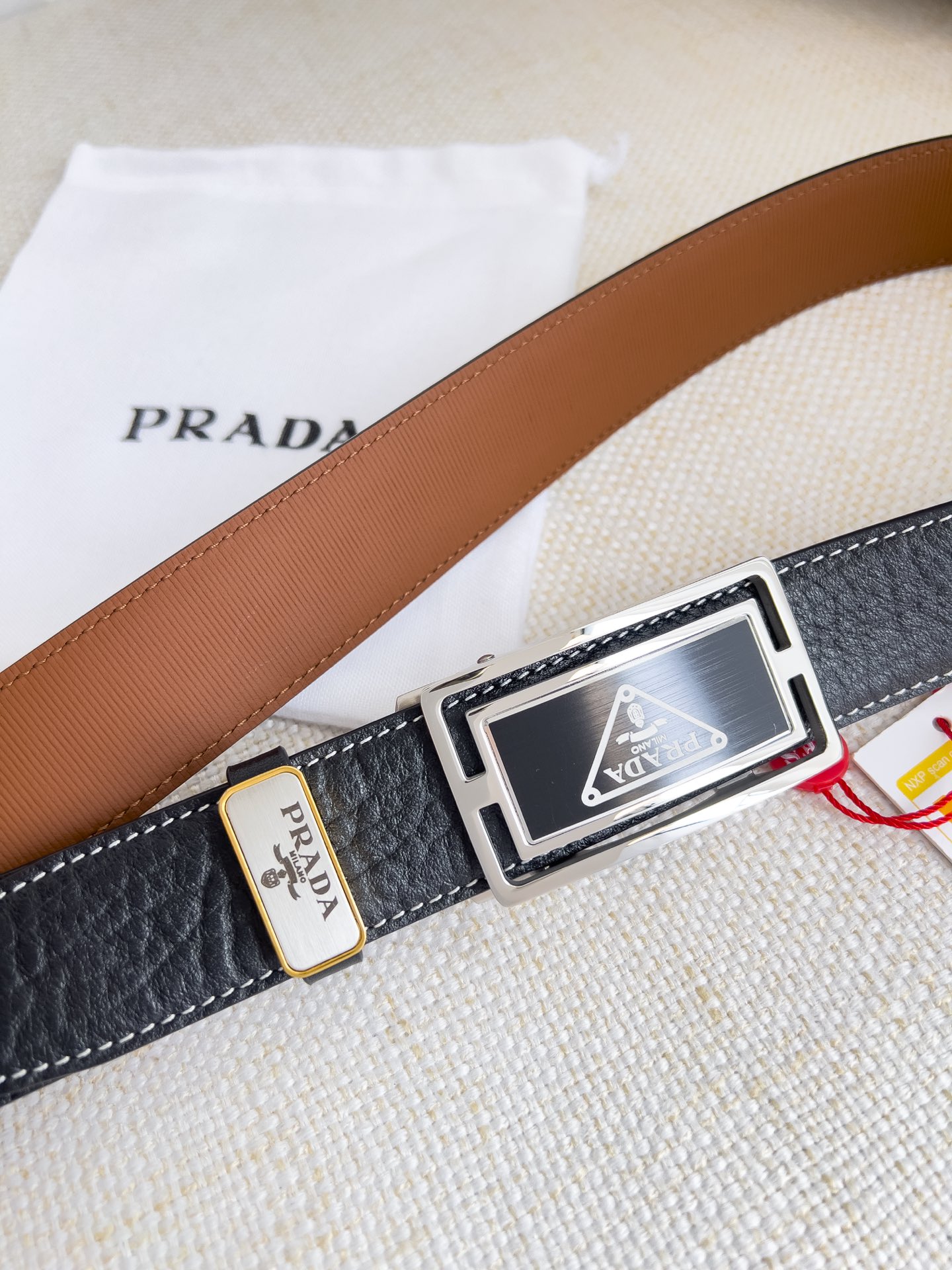 Prada Men Belt Width 3.5cm