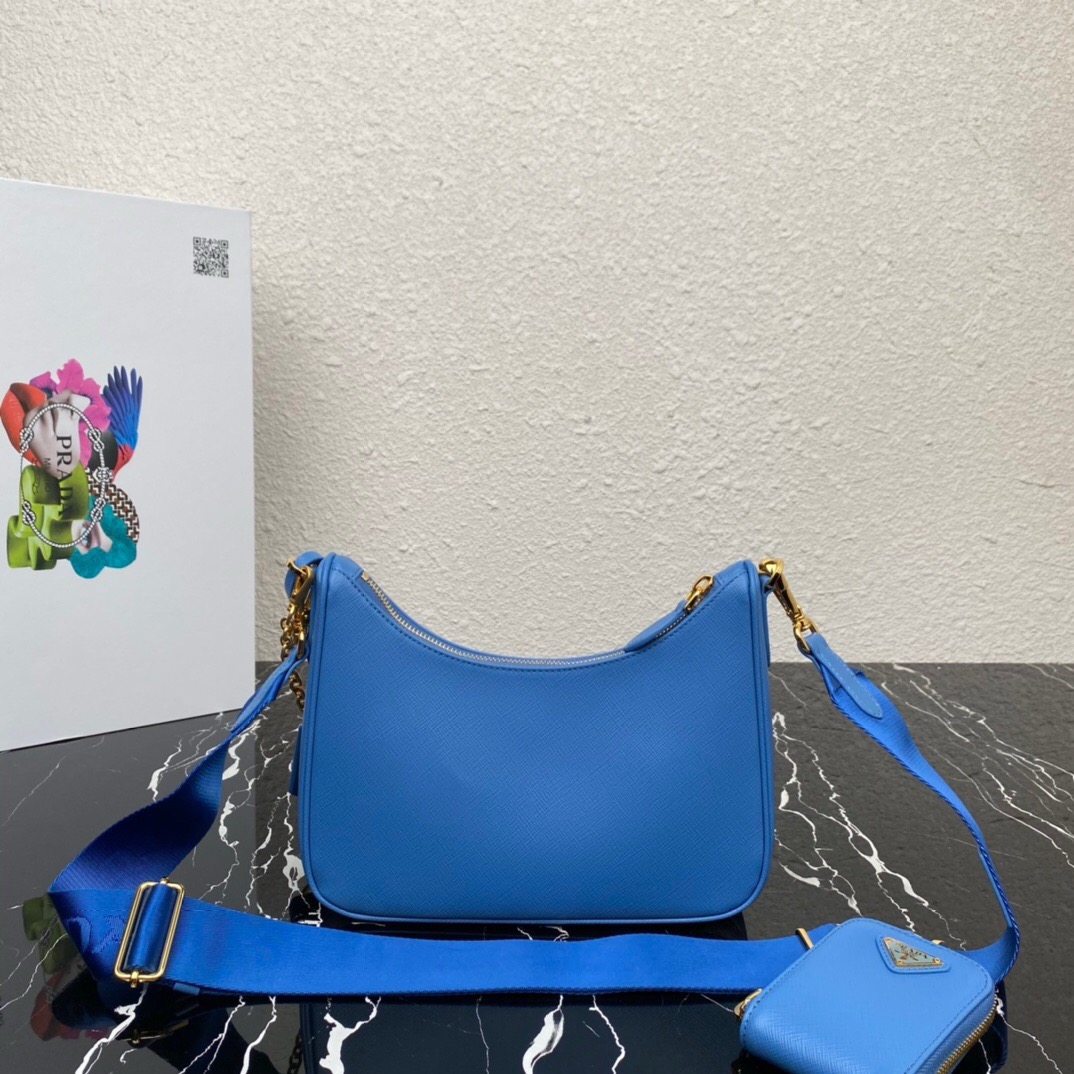 Prada 1BH204 Redition 2005 Women Bags Leather 22*18*6cm