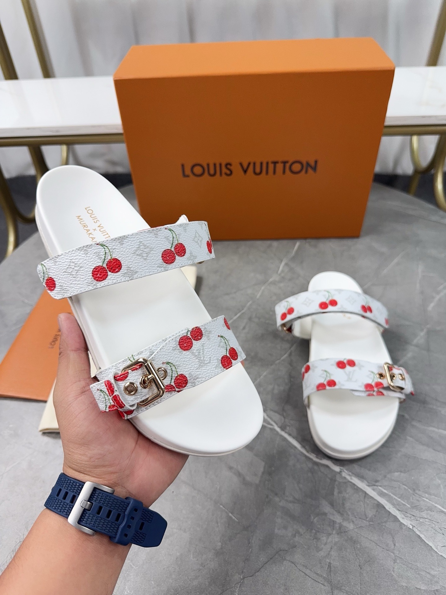 Louis Vuitton Pool Pillow Flat Comfort Slippers Size 36-46