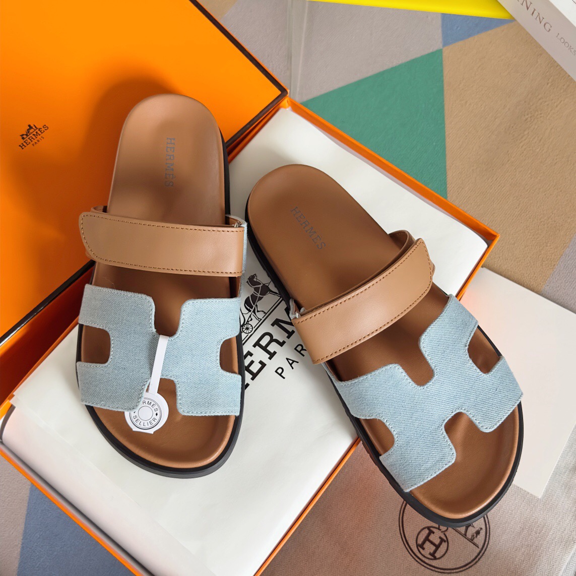 Hermes chypre Slippers Size 36-45