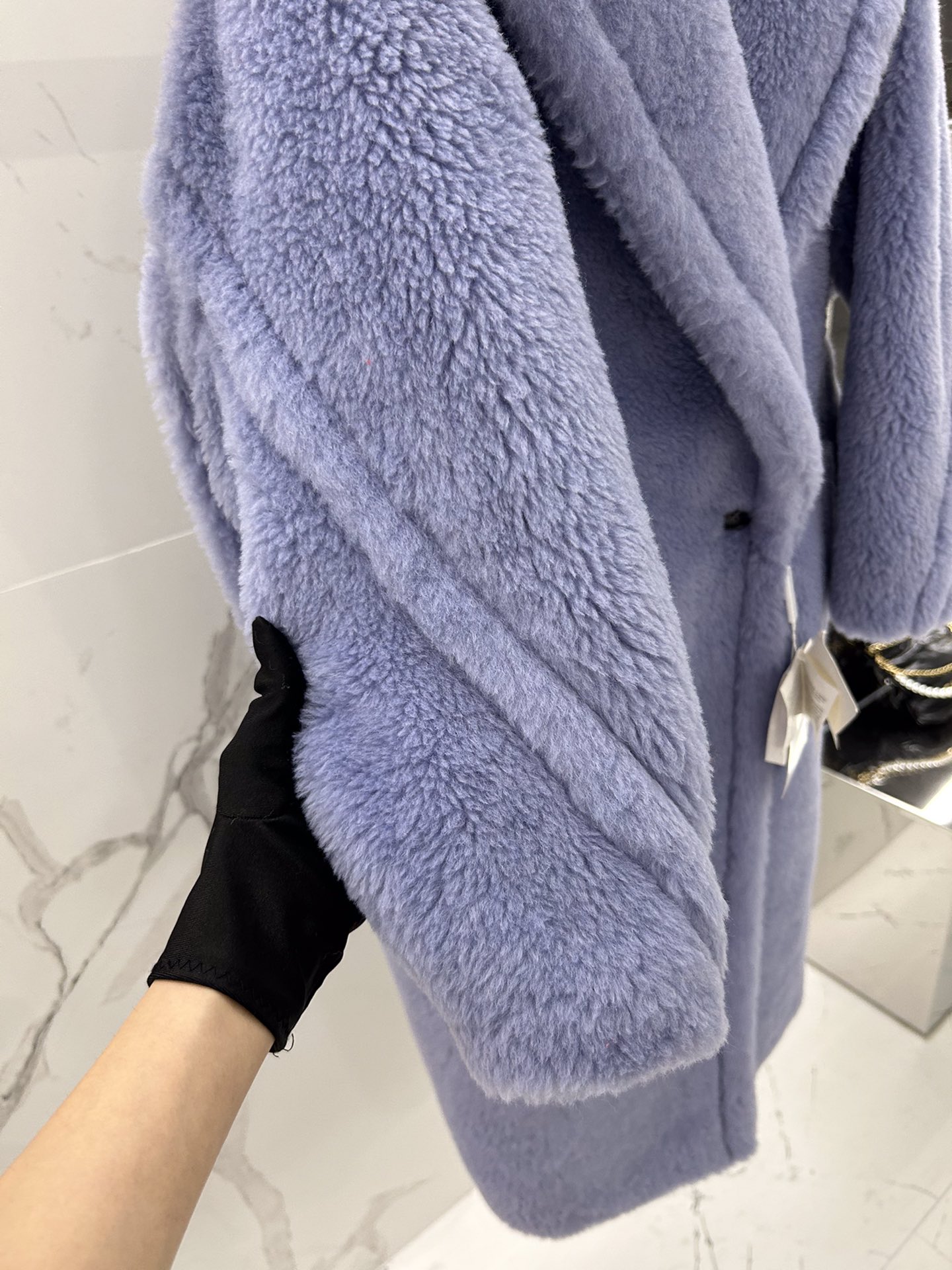 Max Mara Teddy fur long coat Size XS-M
