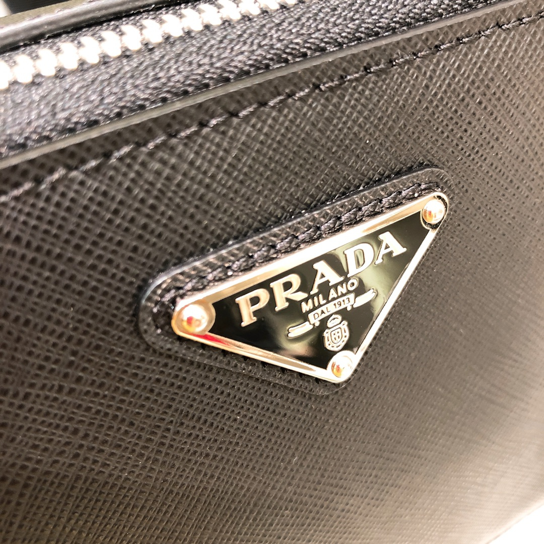 Prada 2VH070 Saffiano Leather Prada Brique Bags Size 19*12.5*5.5cm