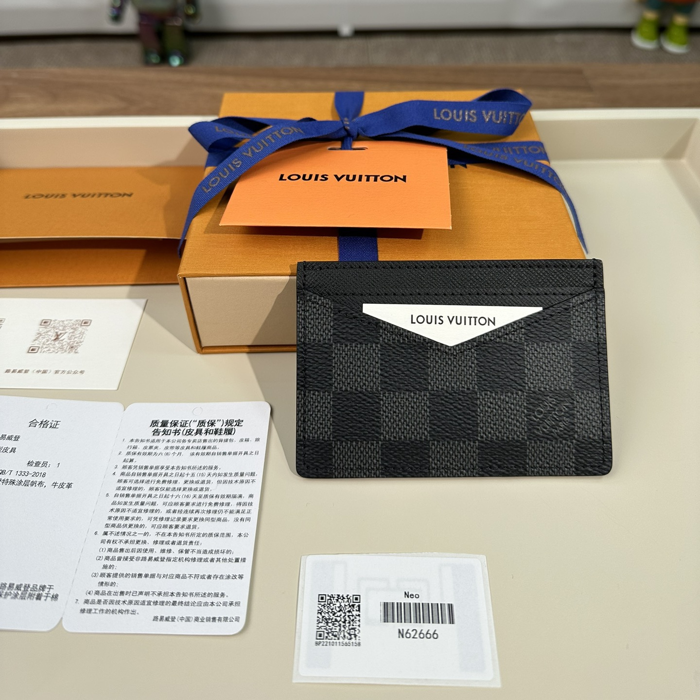 Louis Vuitton Card Holder Size 11*7cm M62666 M60166