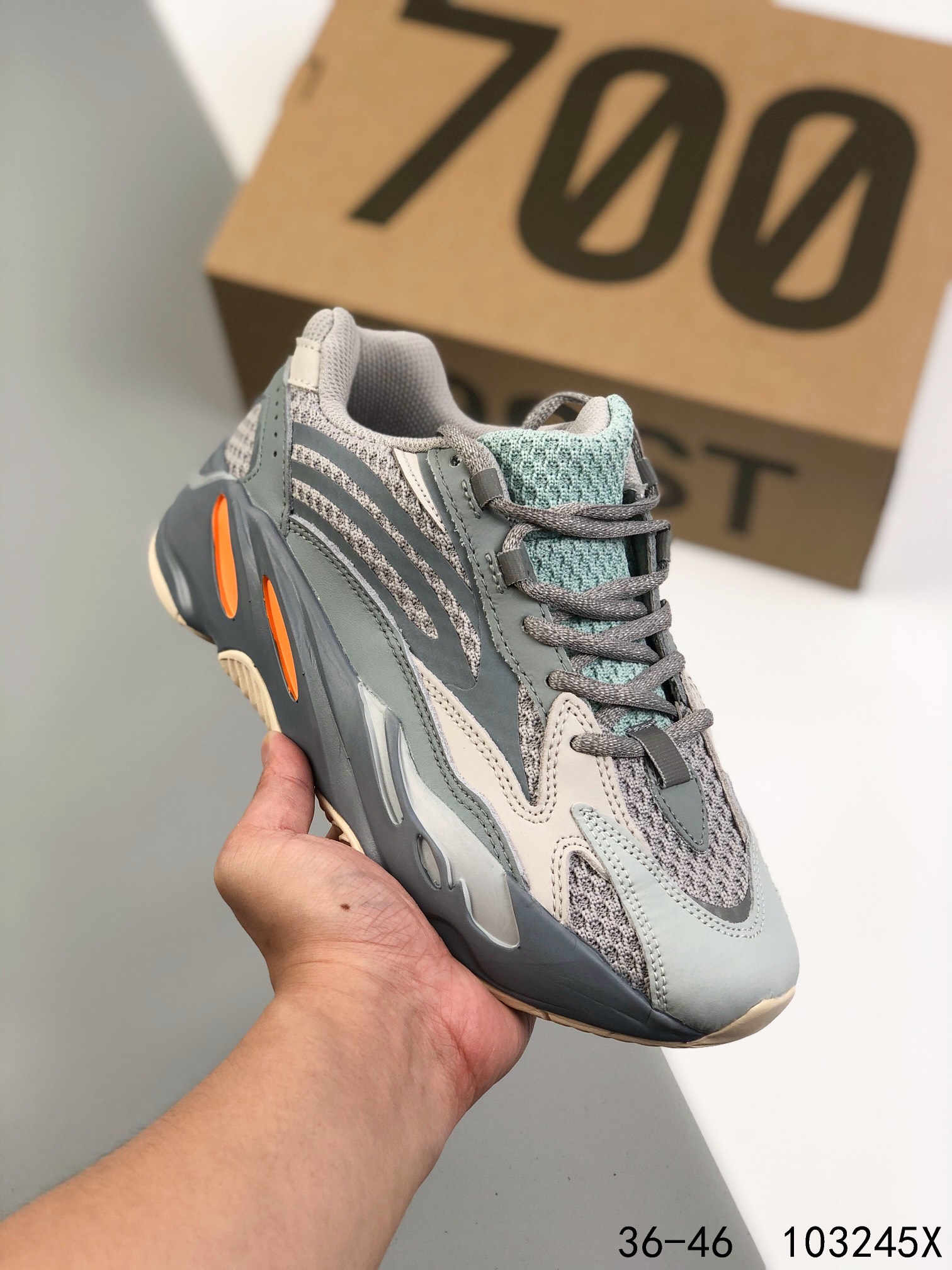 Yeezy Boost 700 V1 Sun Mens/Women's Sneakers Shoes 36 - 45