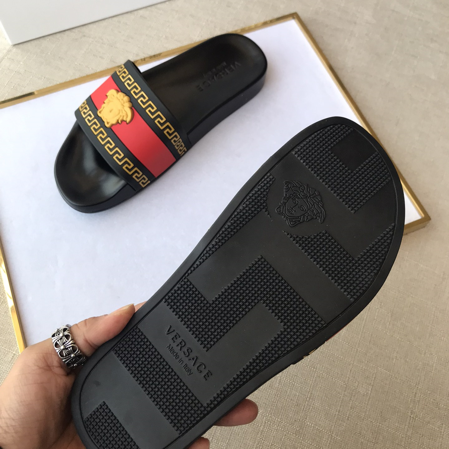 Versace Mens Women Sandals Gr. 36-46