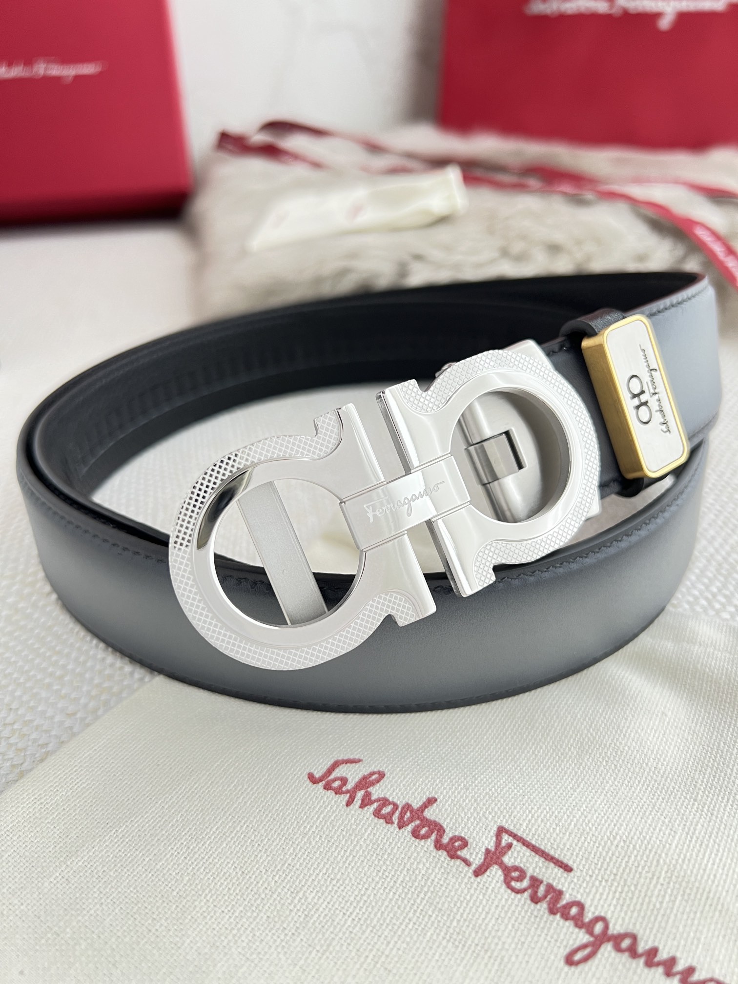 Ferragamo Men Belt Width 3.5cm