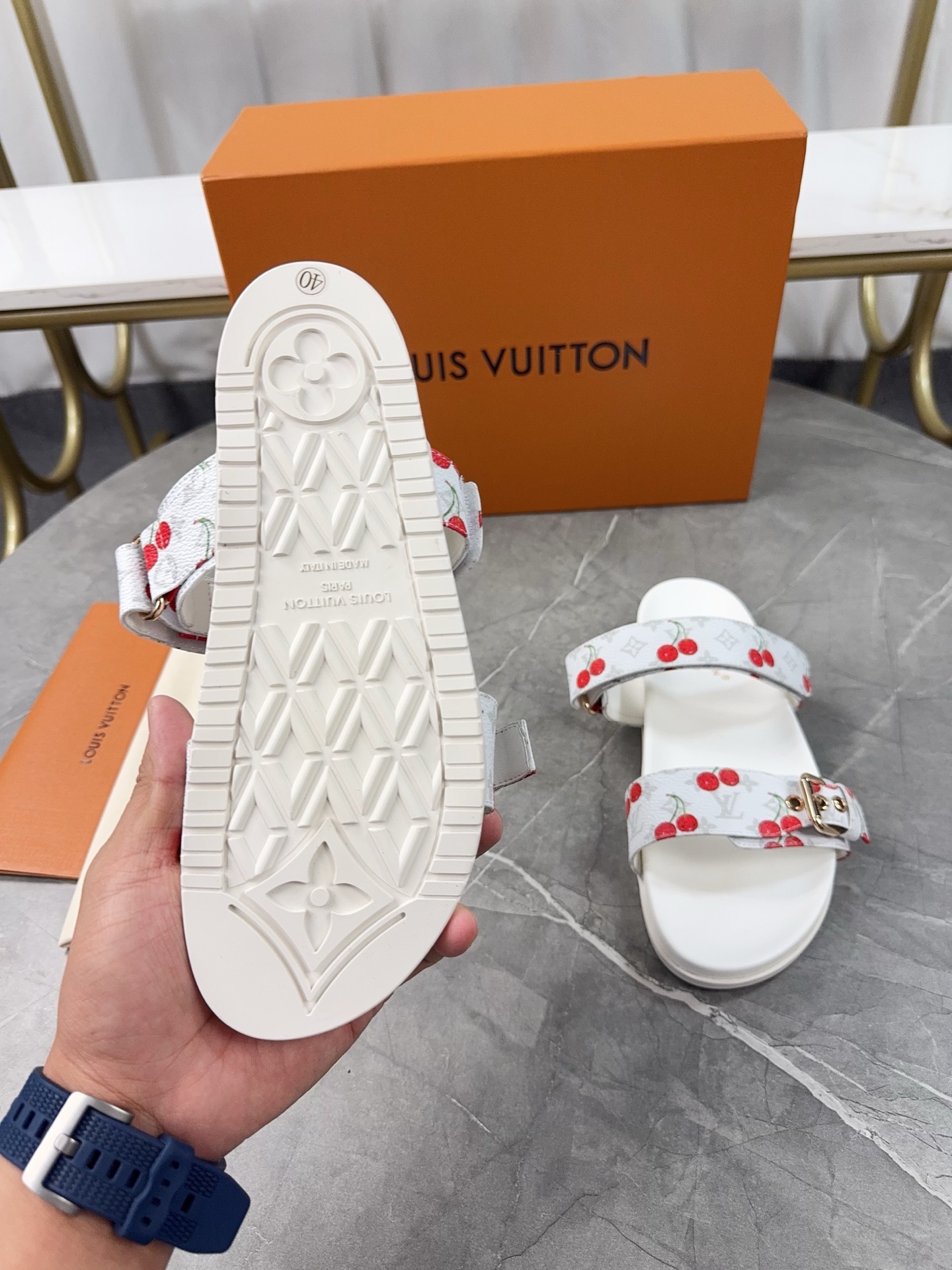 Louis Vuitton Pool Pillow Flat Comfort Slippers Size 36-46