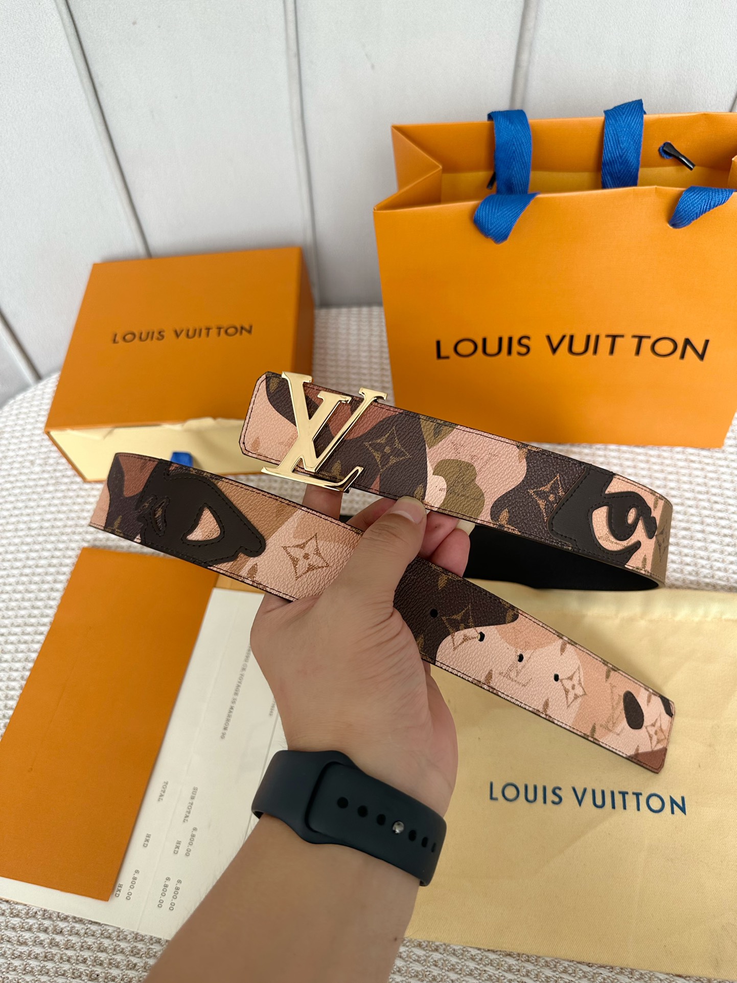 Louis Vuitton Men Belt Width 4cm