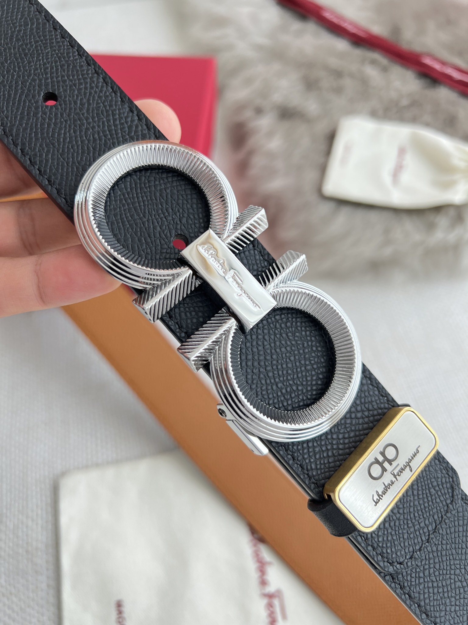 Ferragamo Men Belt Width 3.5cm
