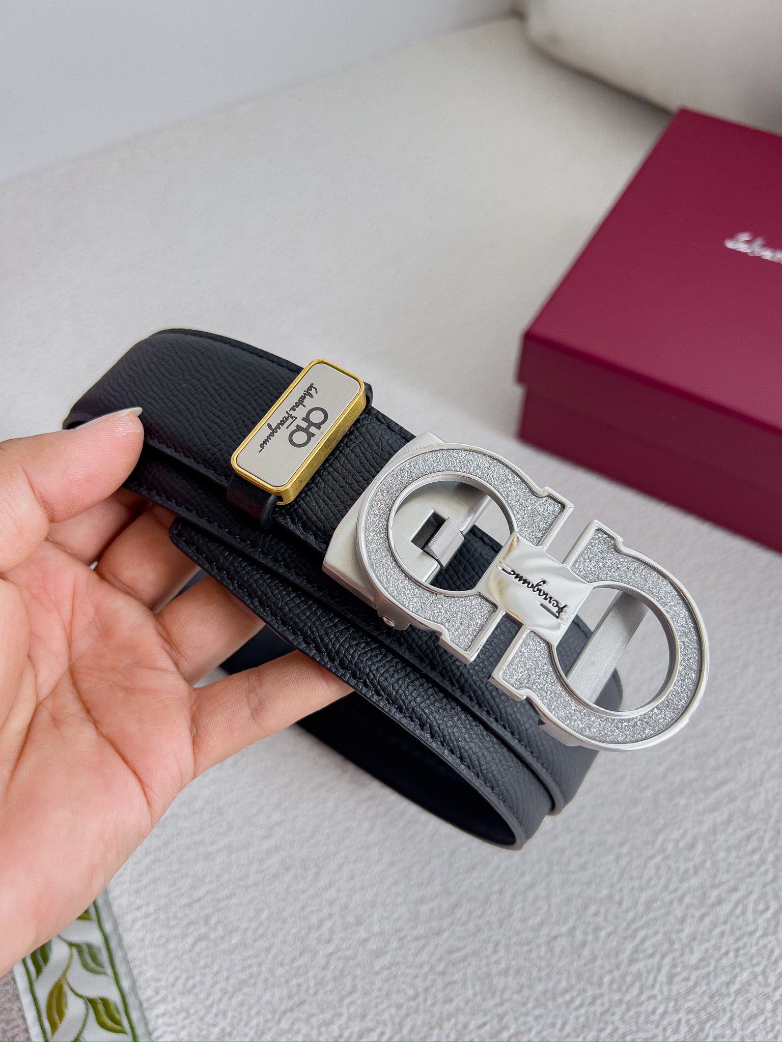 Ferragamo Men Belt Width 3.5cm