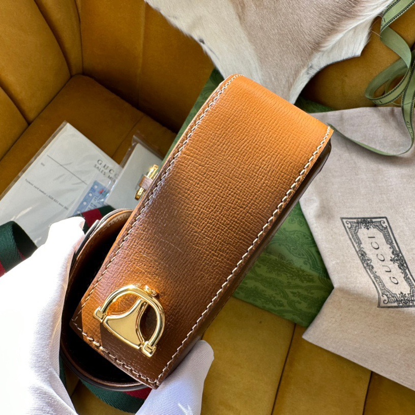 Gucci GG Horsebit 1955 Women Shoulder Bags Size 25*18*8cm