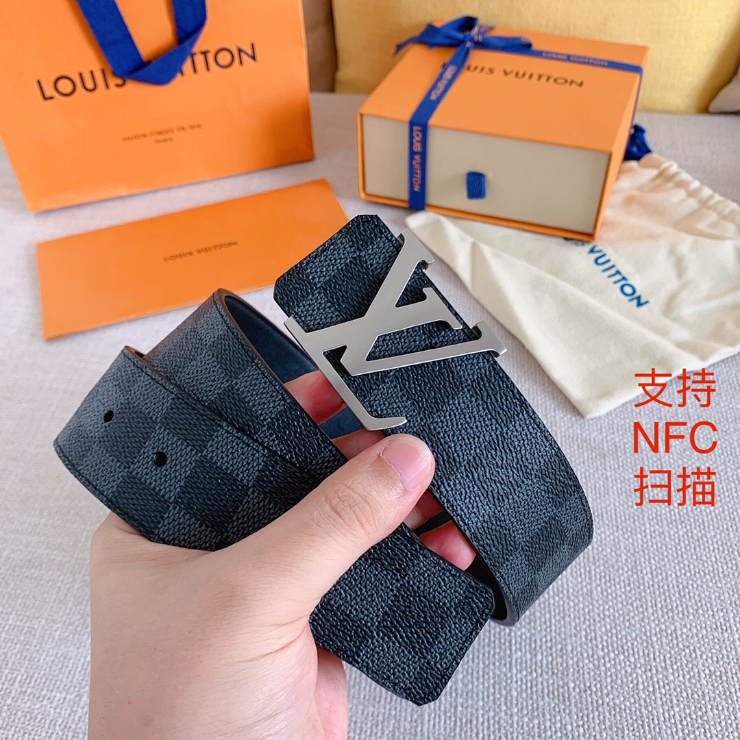 Louis Vuitton Men Belt Width 4cm