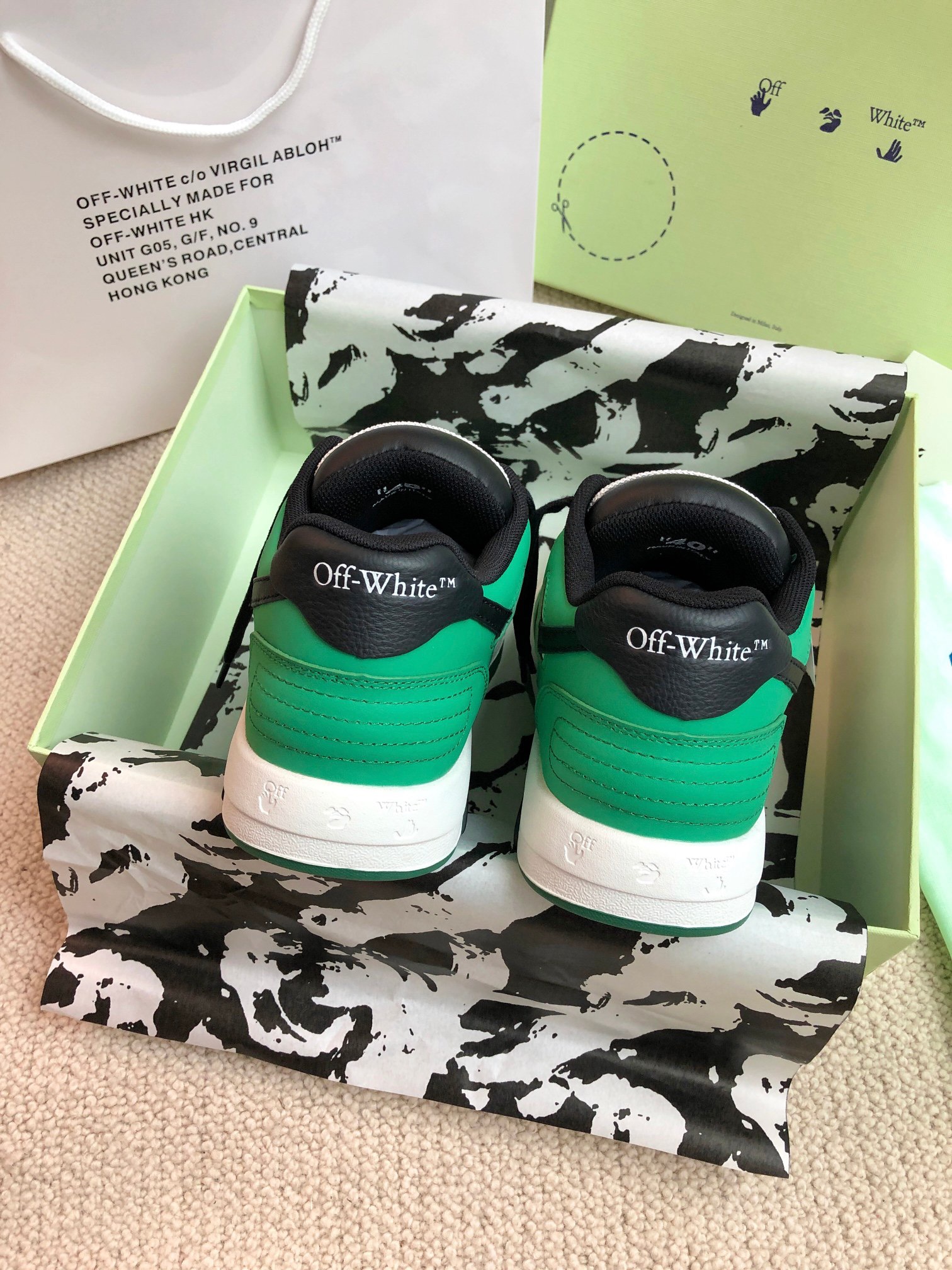 OFF White Out of Office Calf Leather Sneaker Size 36-45