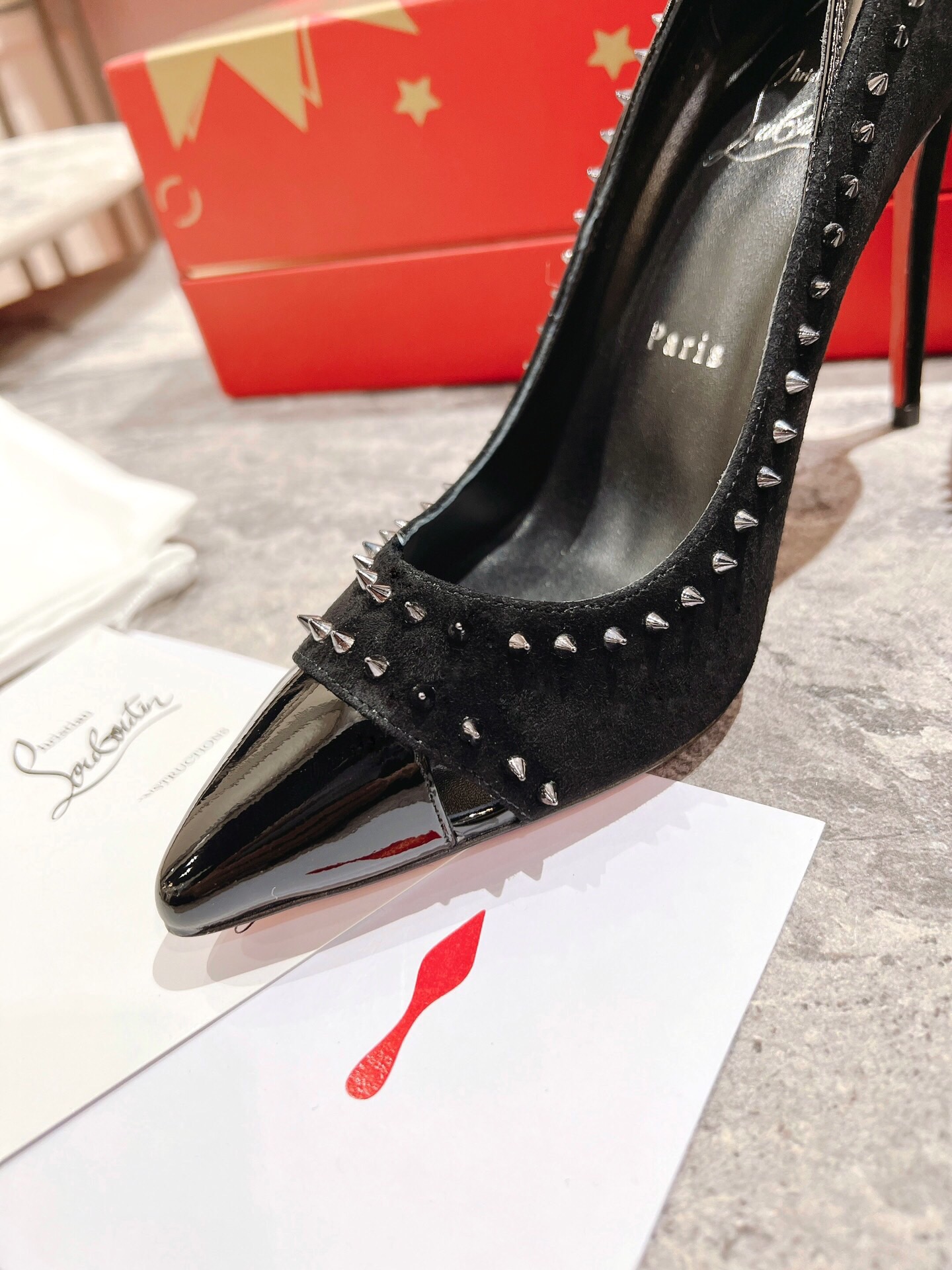 Christian Louboutin Duvette Spikes Pumps Size 35-41
