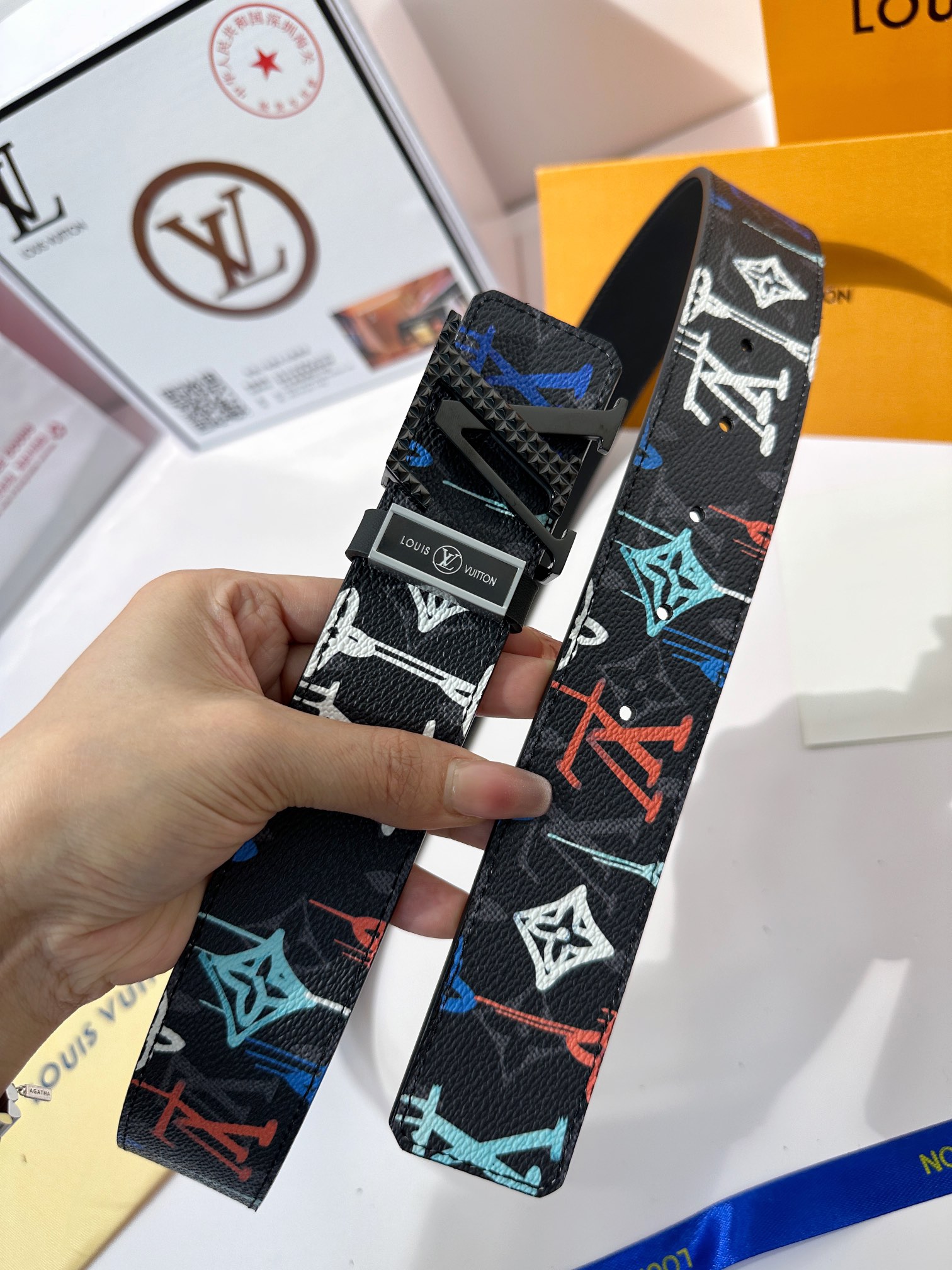 Louis Vuitton Men Belt Width 3.8cm