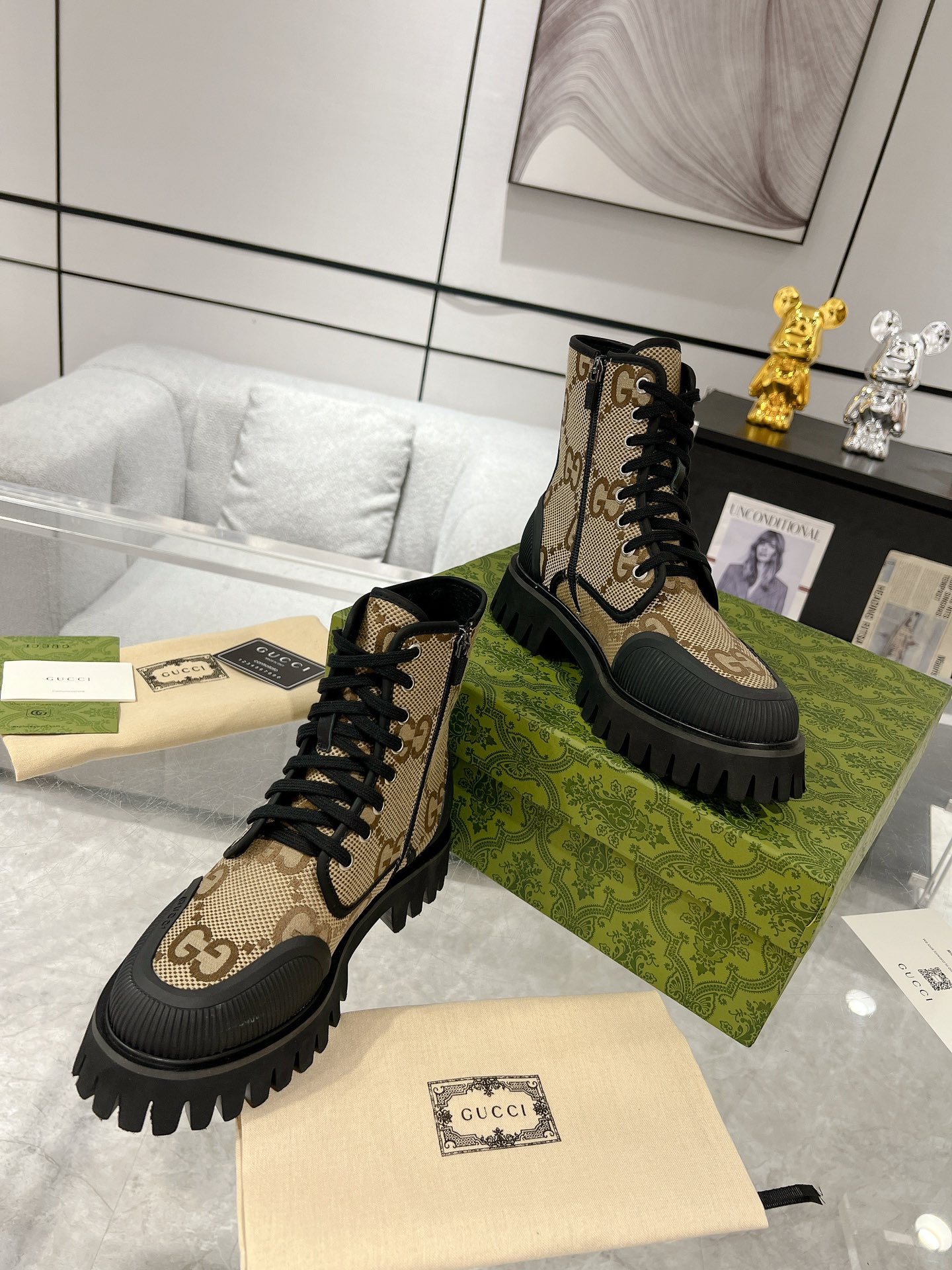 Gucci 23ss Women Boots Size 36-46