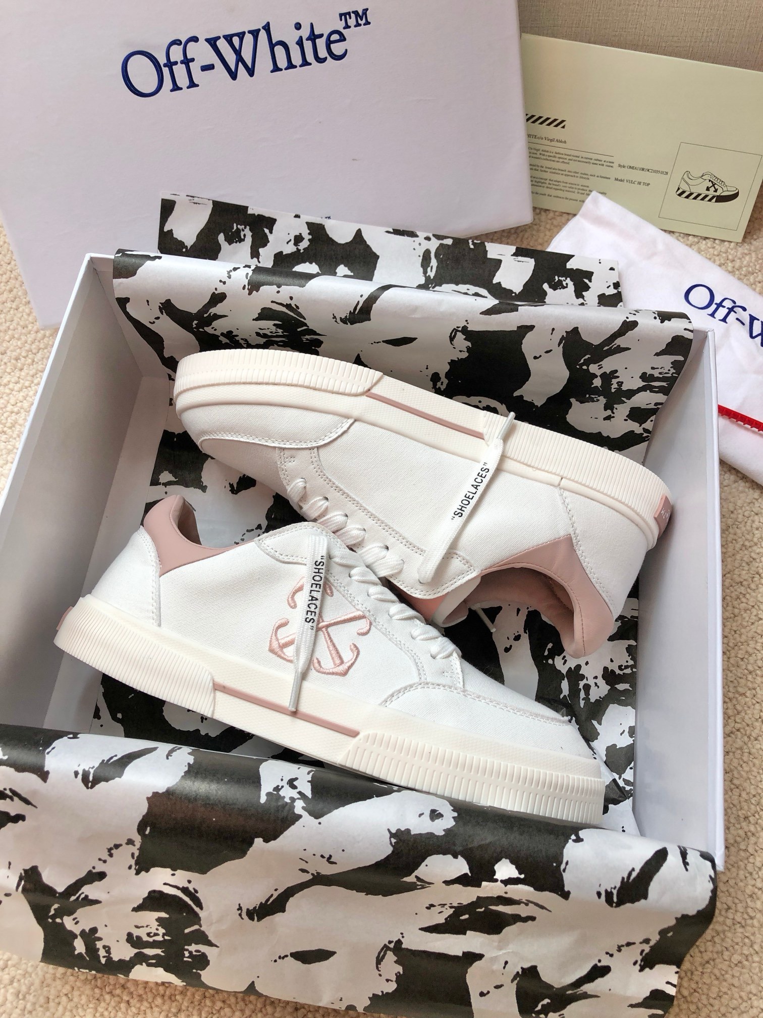 OFF White 2024ss New Low Vulcanized Sneaker Size 36-45