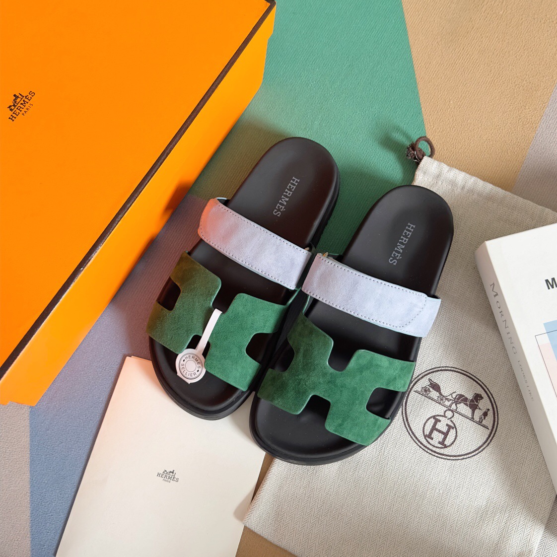 Hermes chypre Slippers Size 36-45