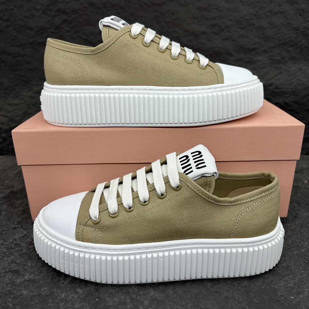 MiuMiu Canvas Sneaker Size 35-40