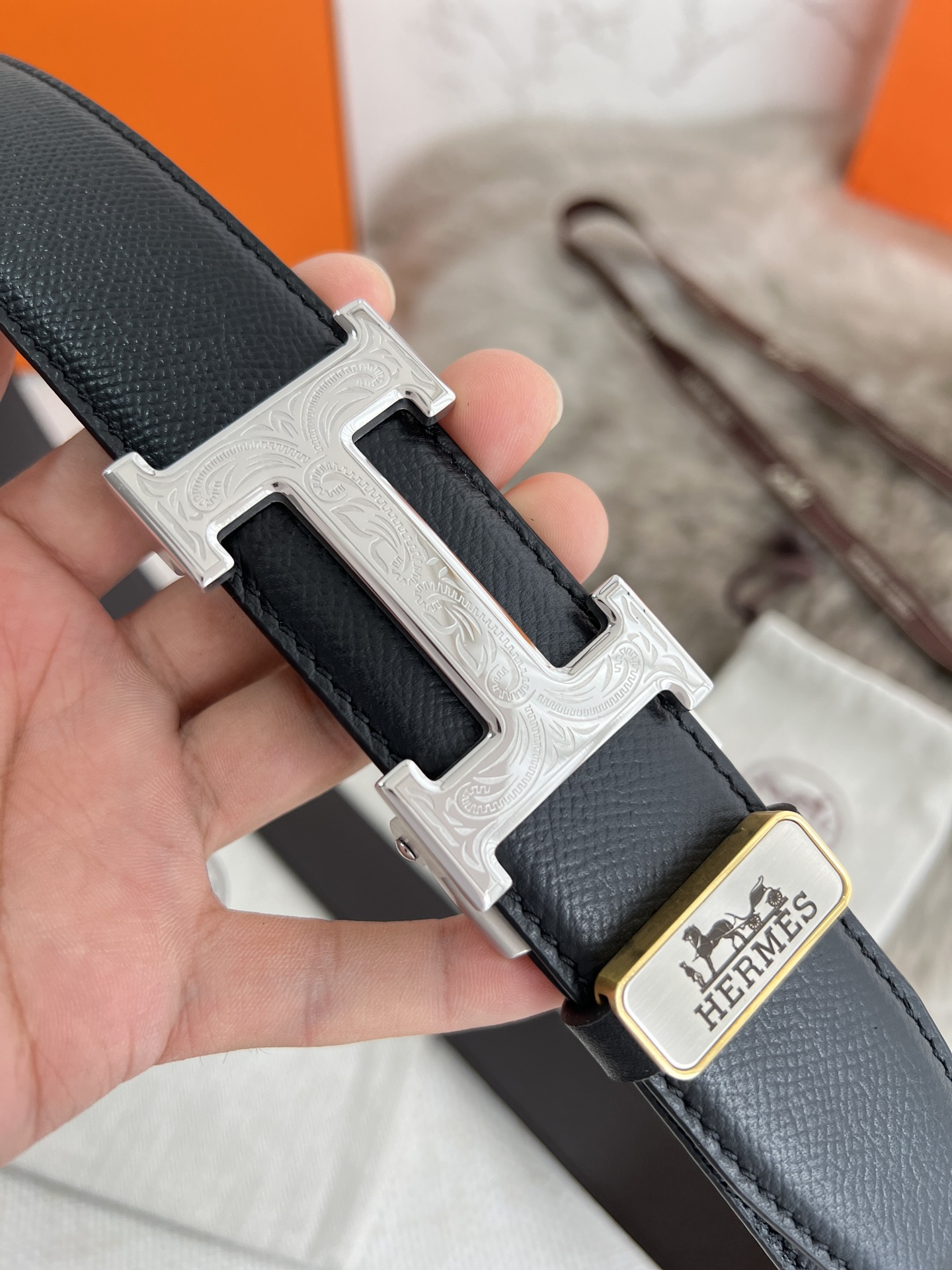 Hermes Men Belt Width 3.5cm