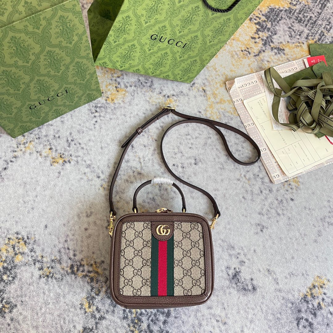 Gucci Ophidia GG Mini Shoulder Bags 17.5*16.5*9.5cm