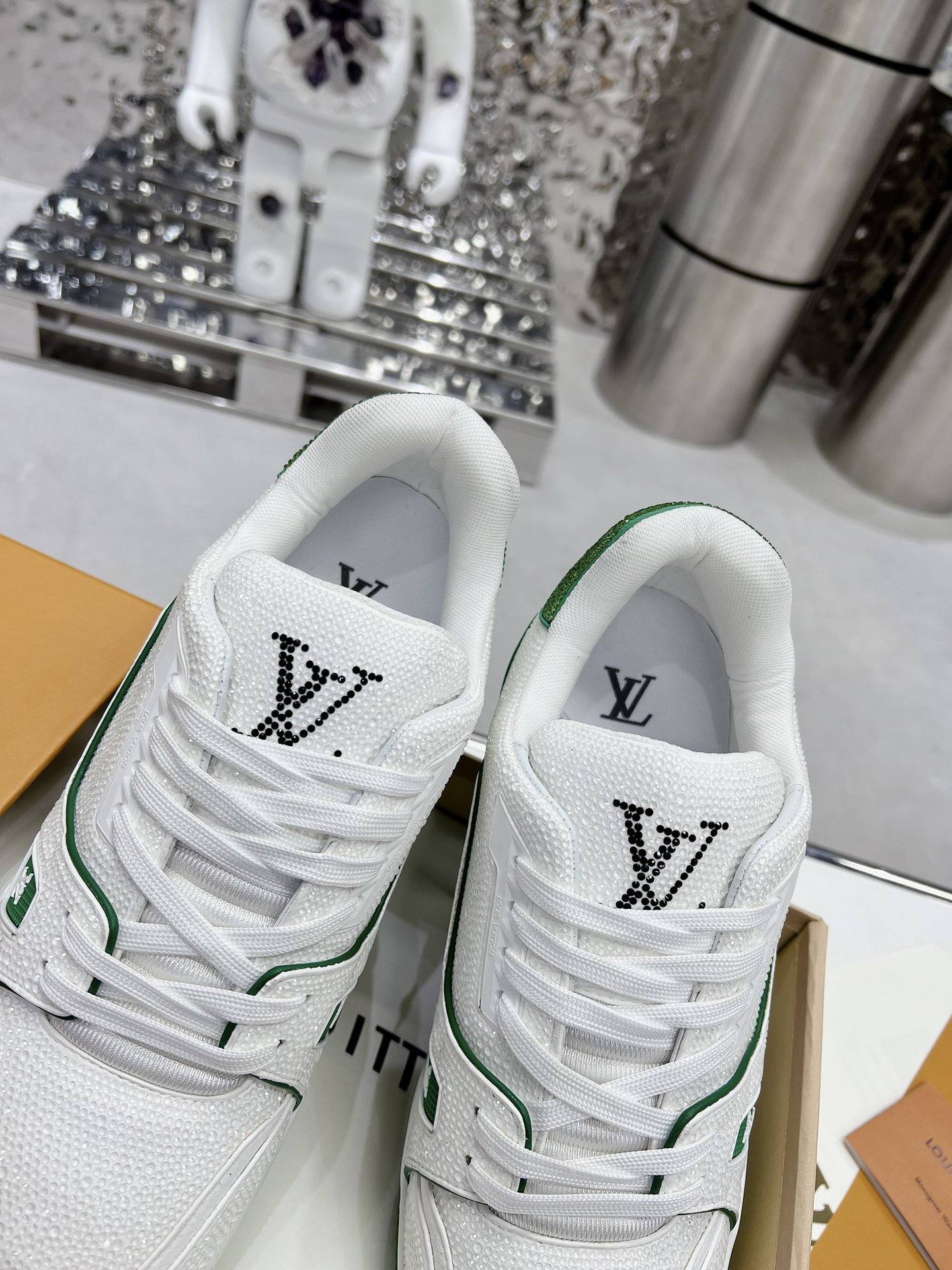 Louis Vuitton LV Trainer Diamond Sneaker Size 36-46
