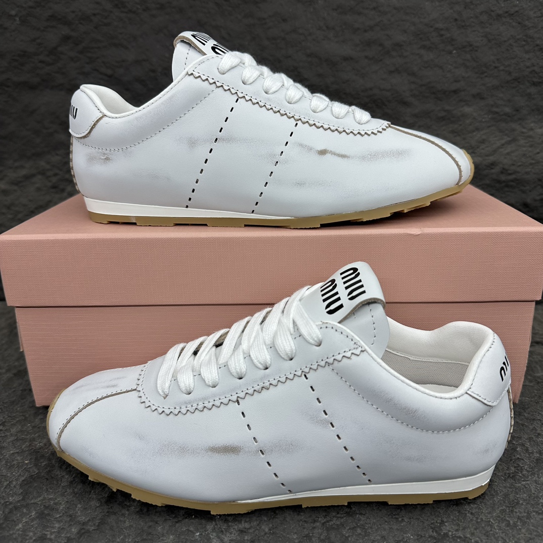 MiuMiu Plume Nappa Sneaker Size 35-40
