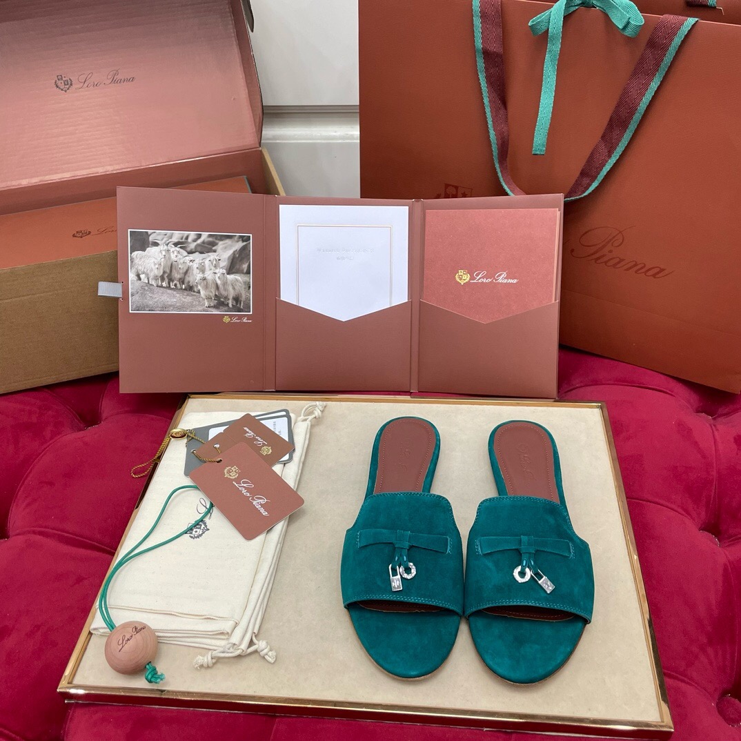 Loro Piana Charms Slipper Women Slippers Size 36-41