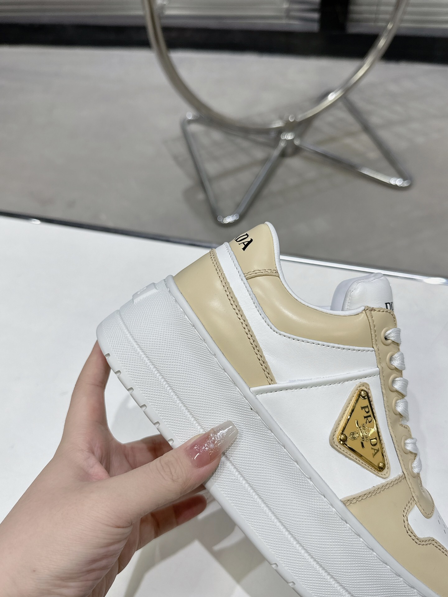 Prada 2024 New Downtown Bold leather Sneaker Size 36-41