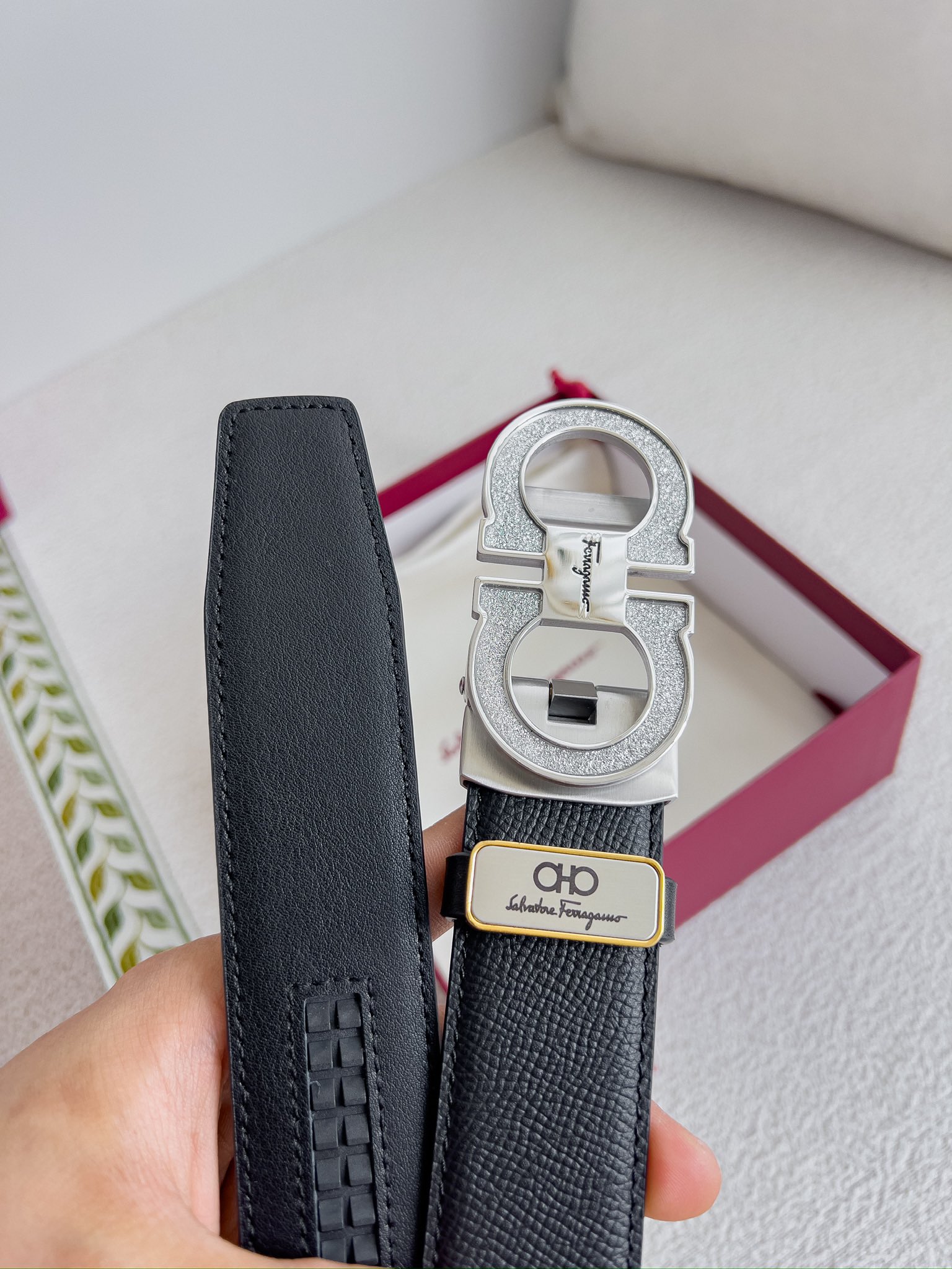 Ferragamo Men Belt Width 3.5cm