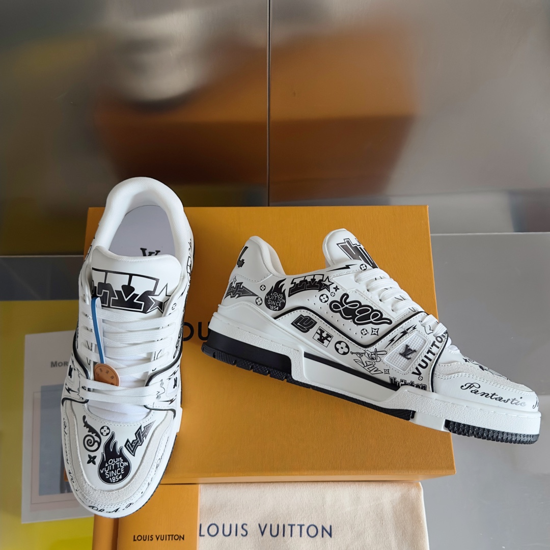 Louis Vuitton 2024New LV Trainer Sneaker Size 40-46