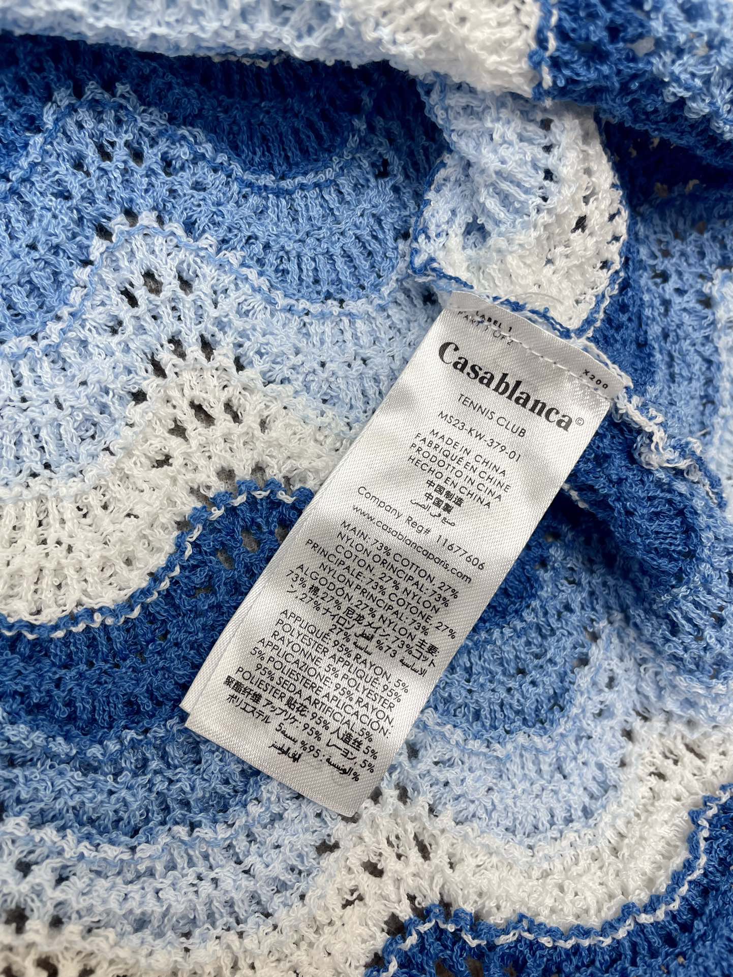 Casablanca Polo Shirt Size S-XL