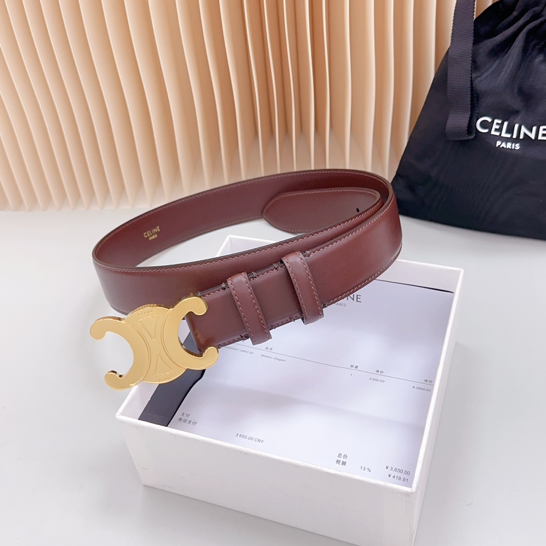 Celine Women Belt Width 3.4cm