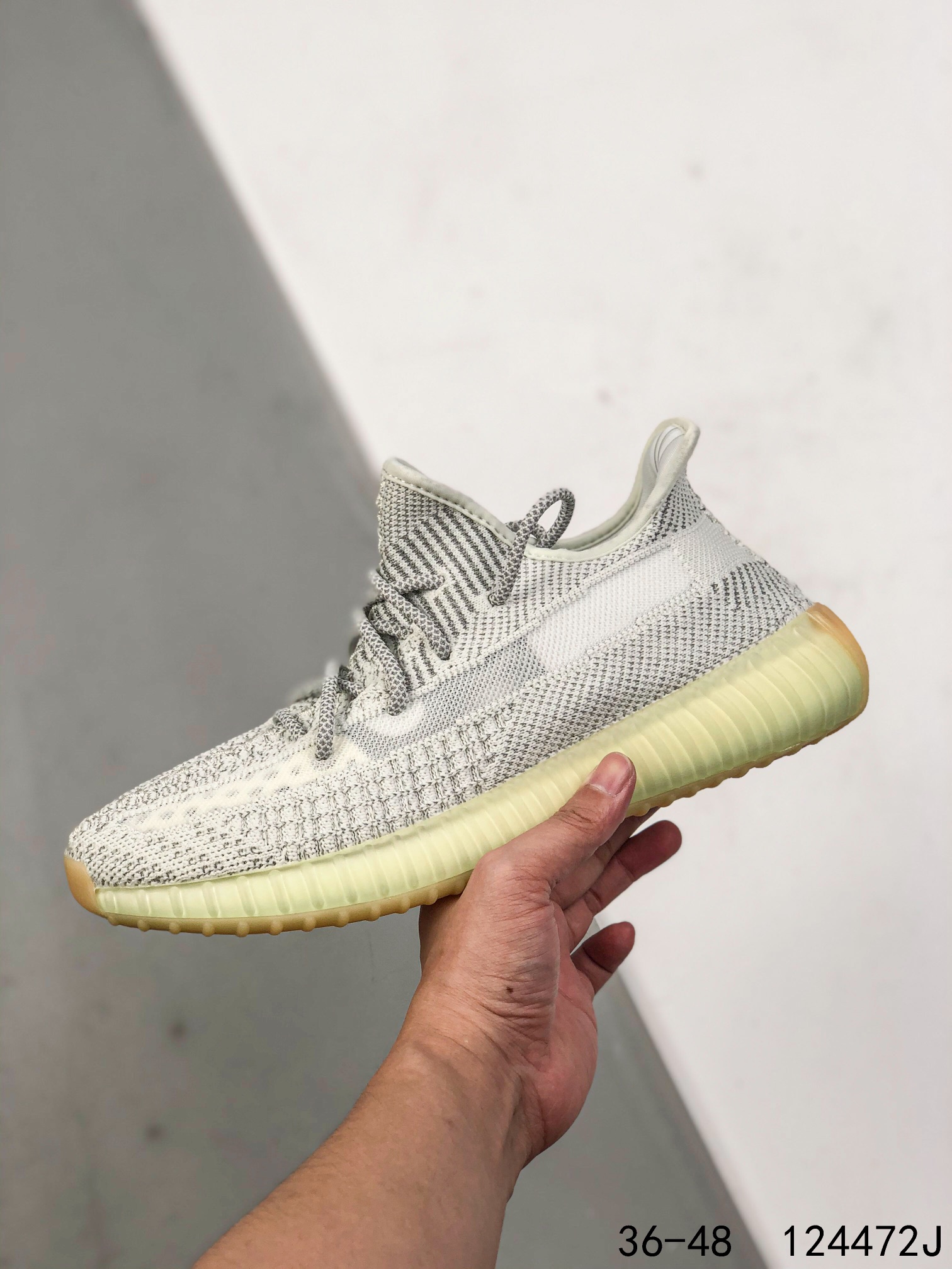 Yeezy 350 Boost 350 V2 Mens/Women Sneakers Shoes Light Grey 36 - 45