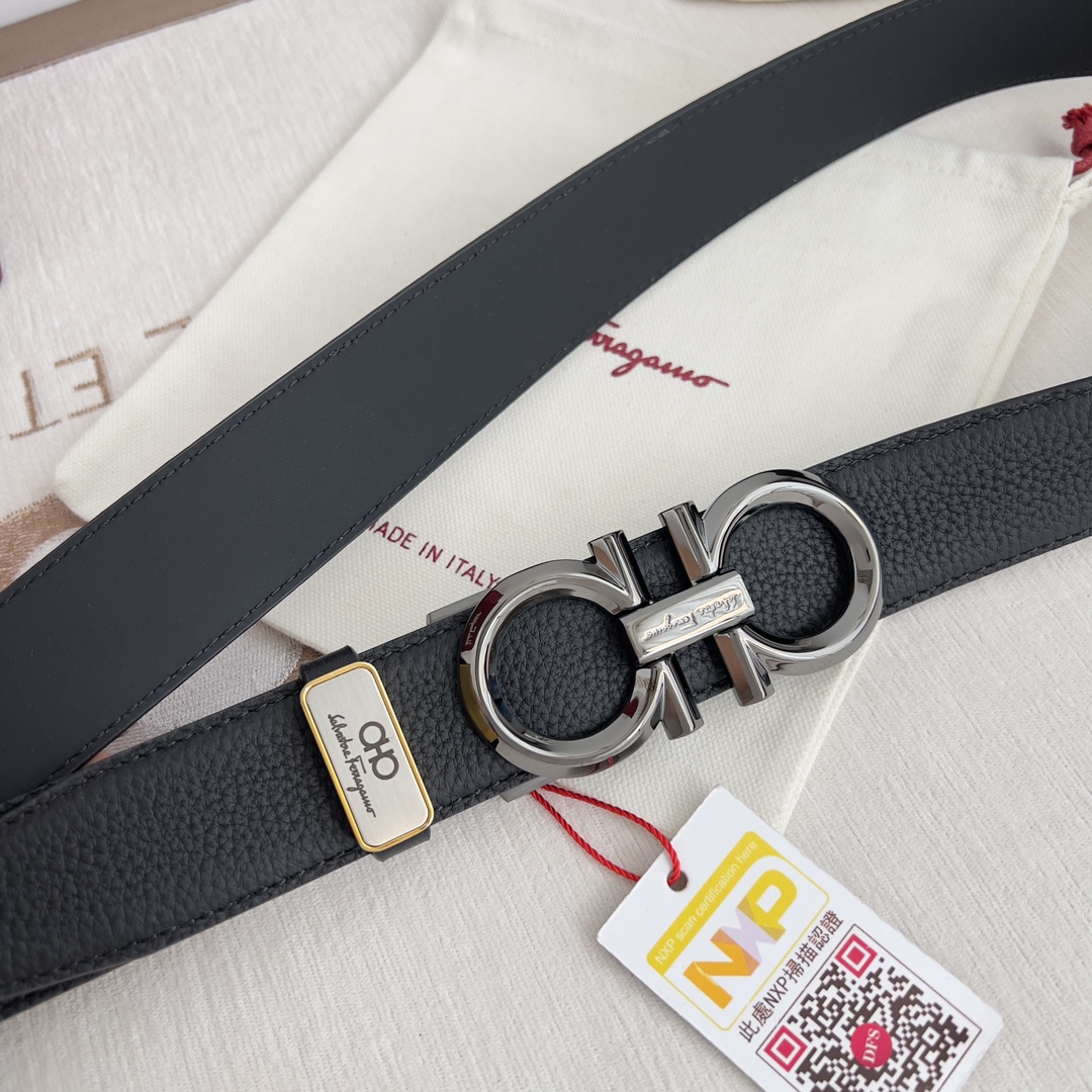 Ferragamo Men Belt Width 3.5cm