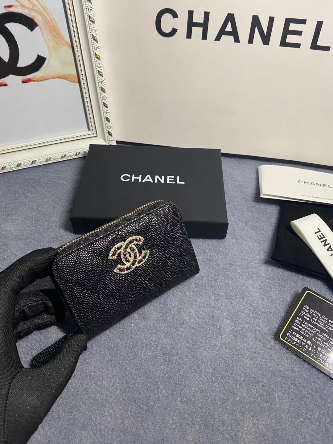 Chanel Card Holder Size 11*7*2cm