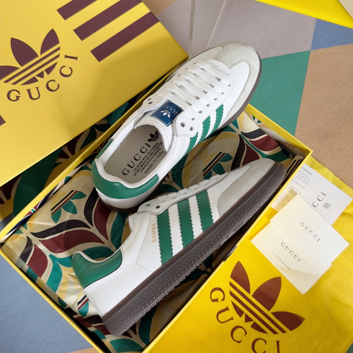 Gucci x Adidas Gazelle Sneaker Size 36-46