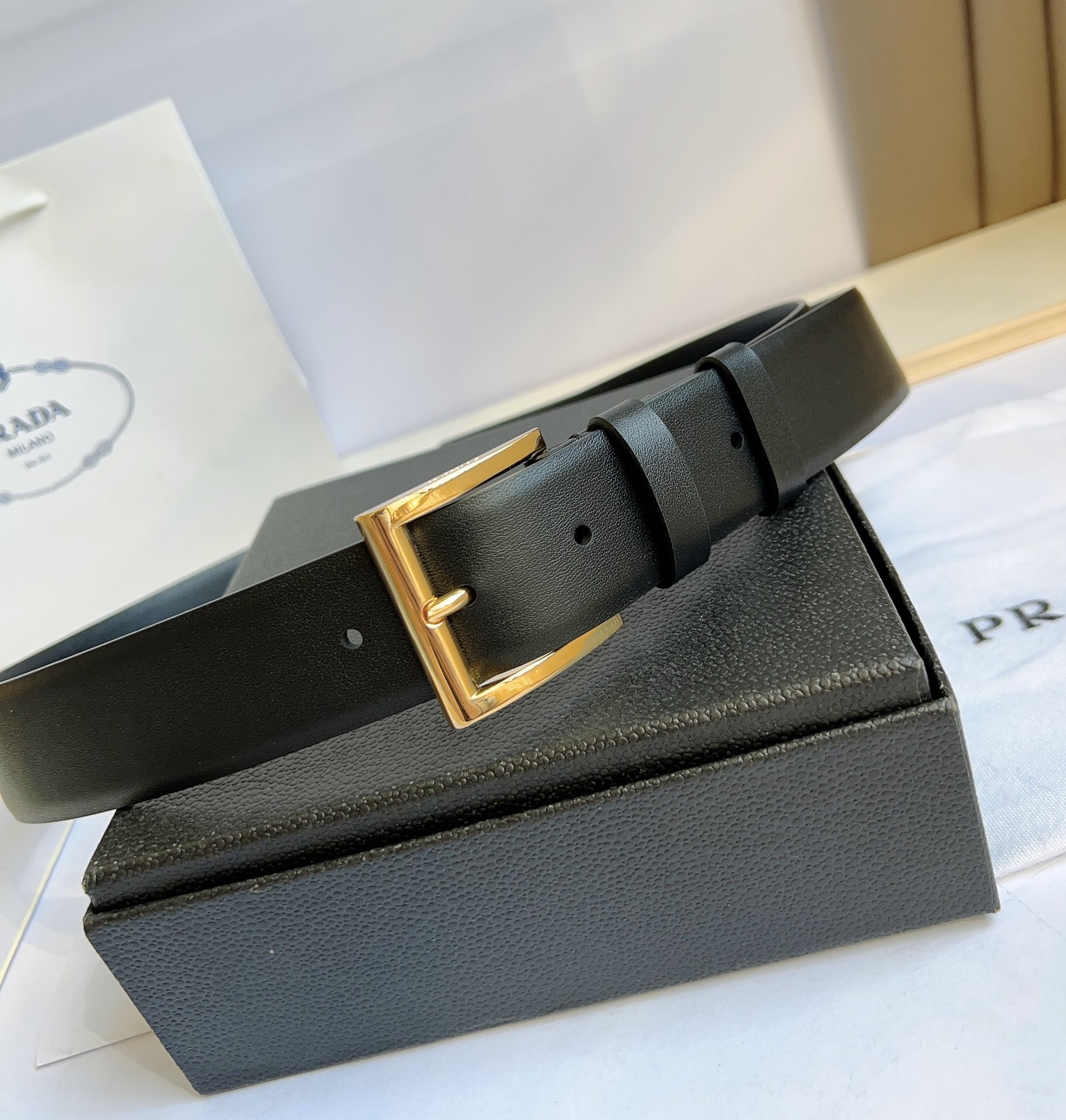 Prada Men Belt Width 3.5cm