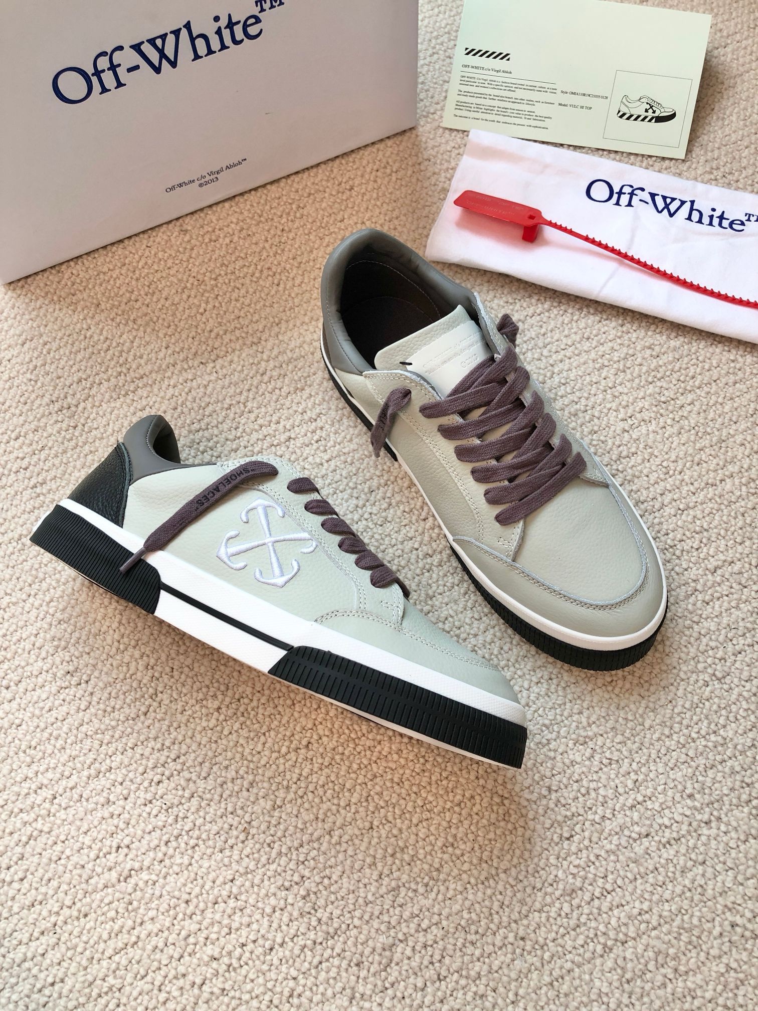 OFF White 2024ss New Low Vulcanized Sneaker Size 36-45