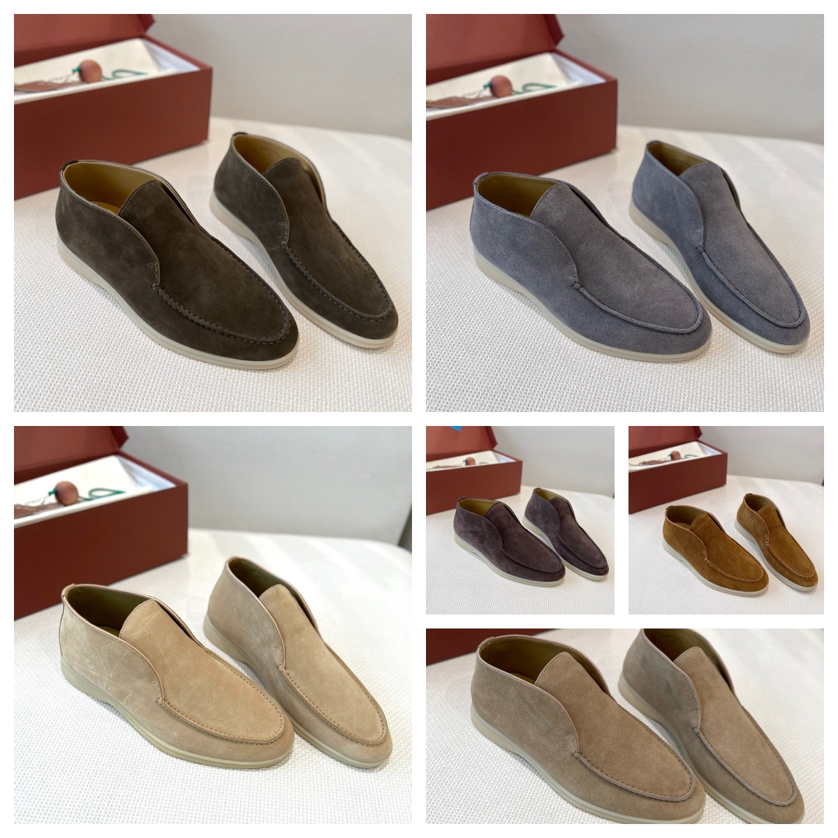 Loro Piana Unisex Loafers High Top Size 36-45