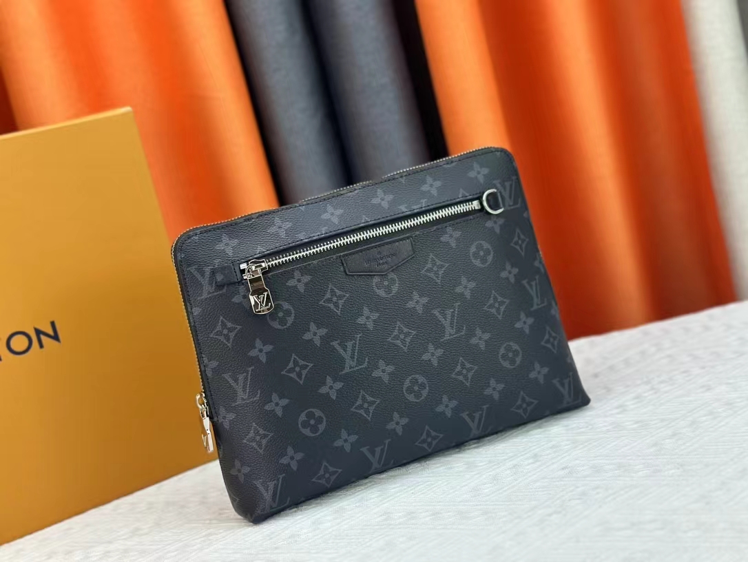 Louis Vuitton New Pouch Damier Graphite Clutch Bags Size 21*27*5cm
