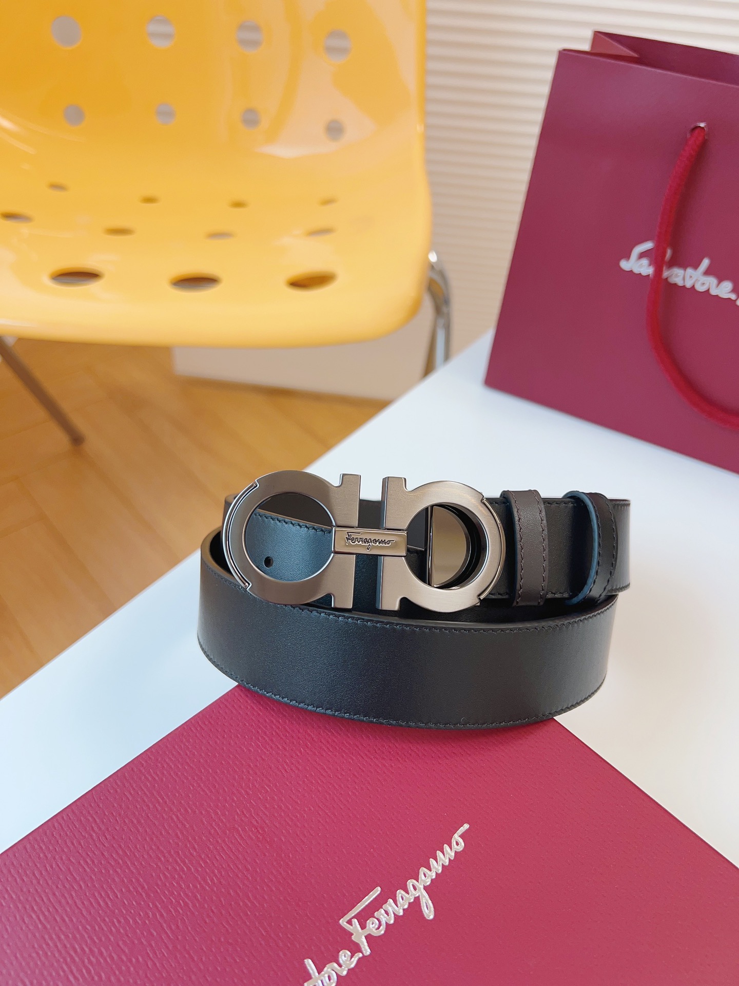 Ferragamo Men Belt Width 3.5cm