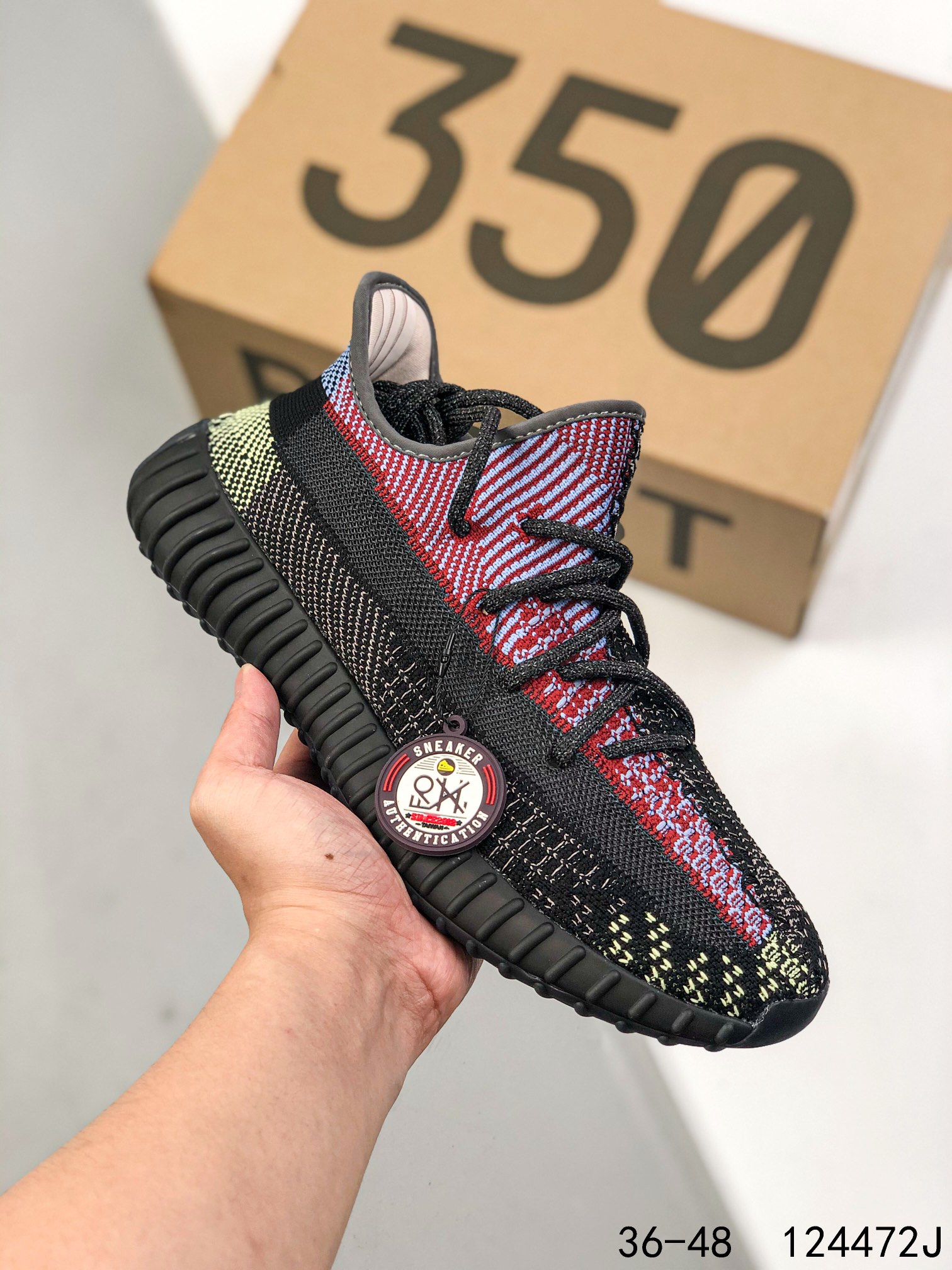 Yeezy 350 Boost 350 V2 Mens/Women Sneakers Shoes Black1 36 - 45